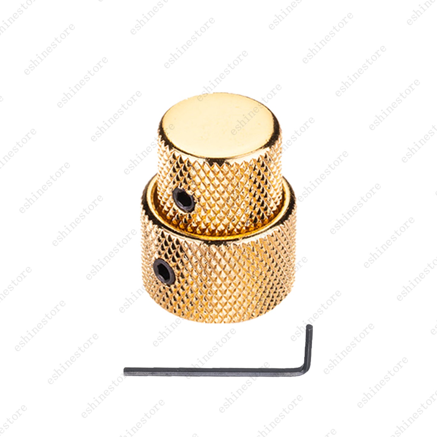 1/2/3/4Pcs Metal Dual Concentric Stacked Control Knobs for Electric Bass Guitars