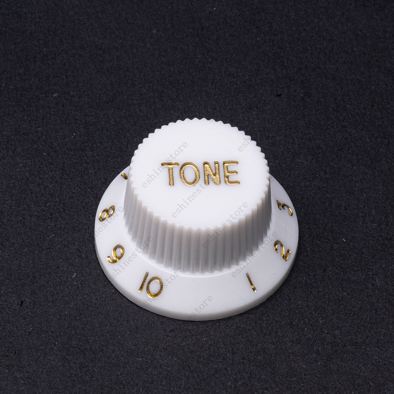 3x White/ Gold Numbers Electirc Guitar Knobs Volume Tone Knob For Stratocaster