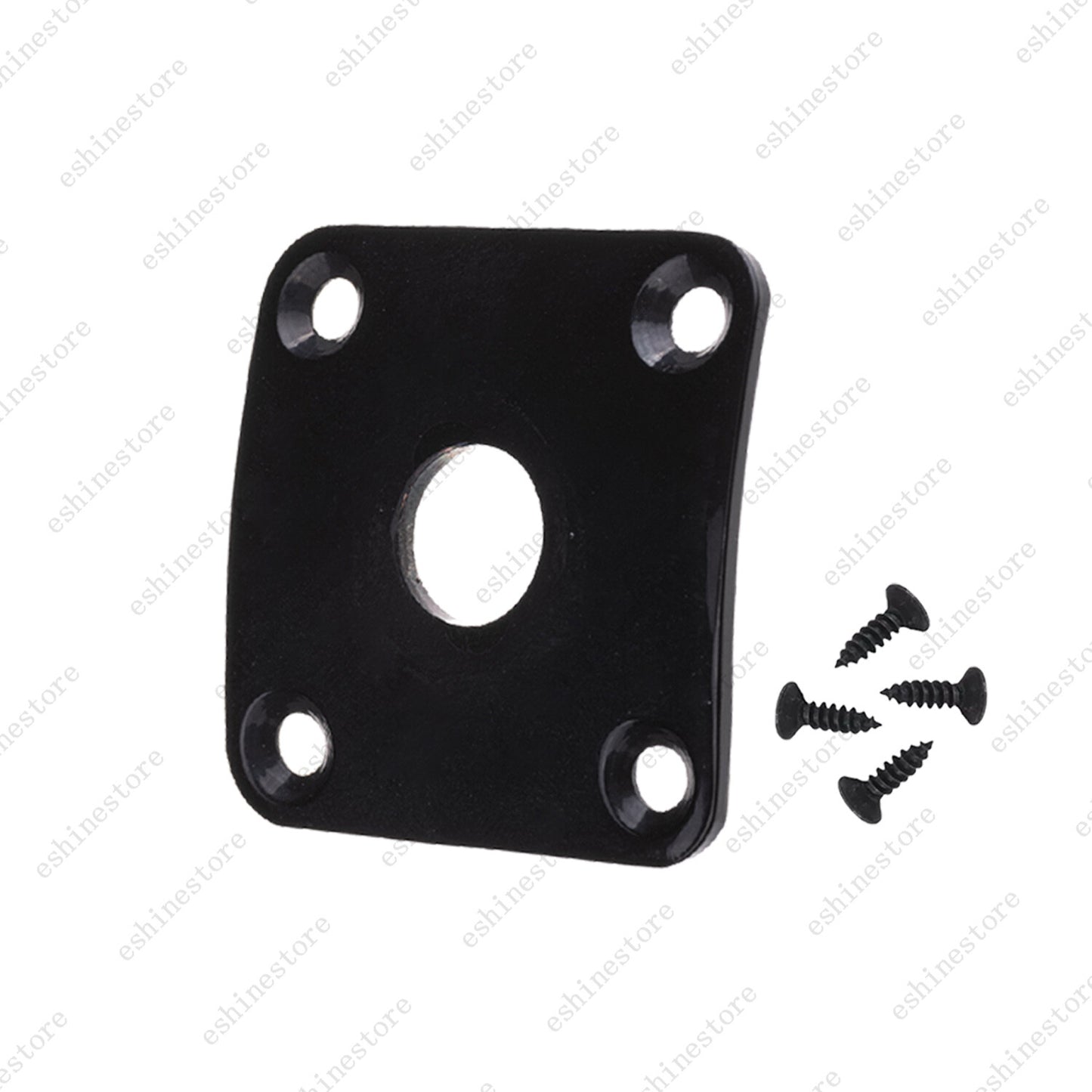 1Piece Curved Electric Guitar Output Square Jack Metal Plate For Gibson Les Paul