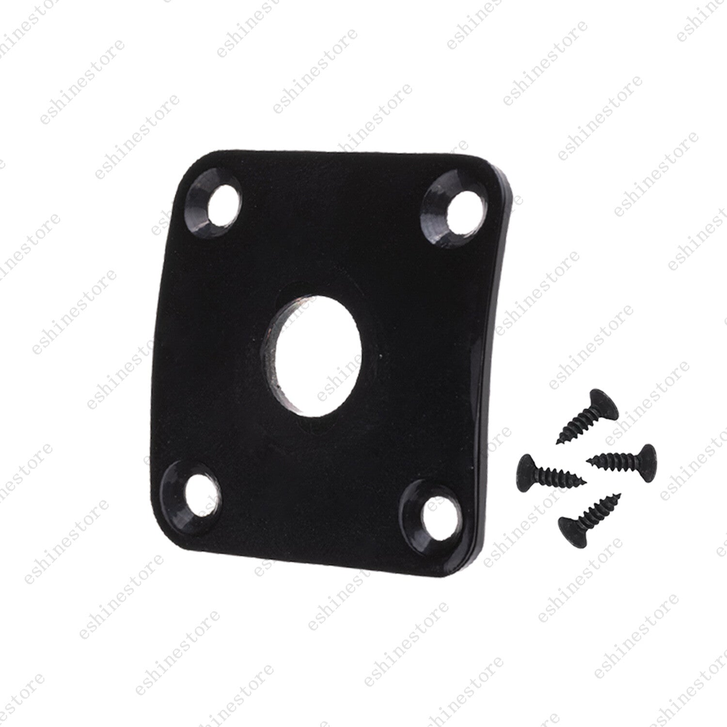 1Piece Curved Electric Guitar Output Square Jack Metal Plate For Gibson Les Paul