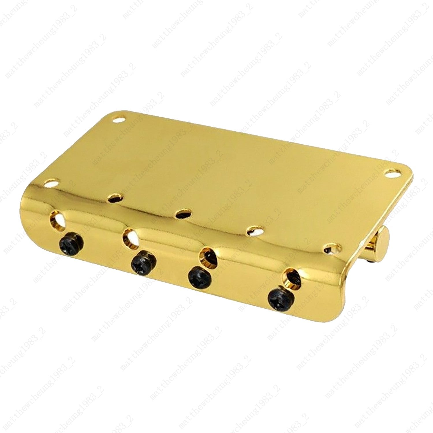 4-String 80MM Hard Tail Fixed Bass Guitar Bridge for Jazz/Precision Bass - Gold