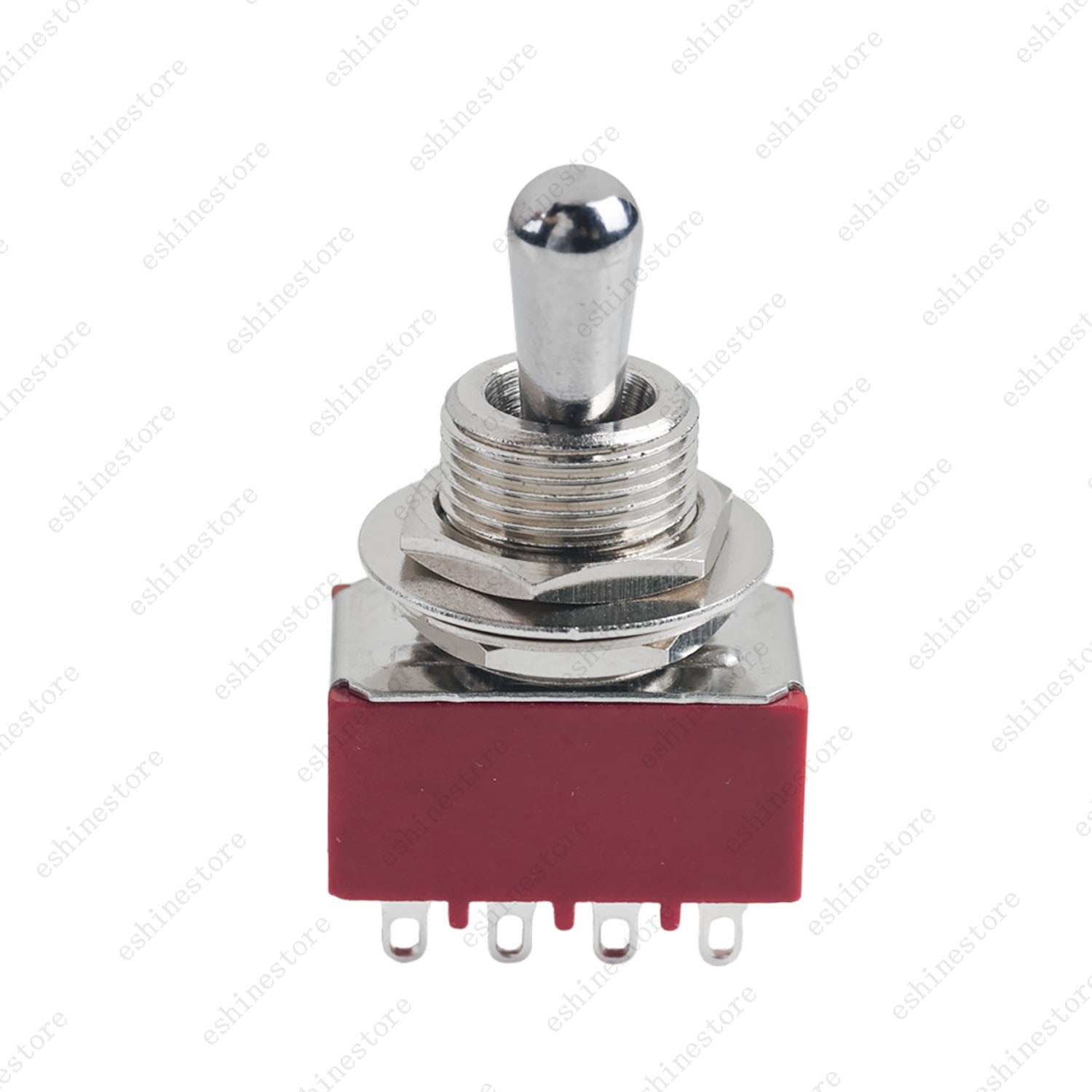 1/3/5 PCS Guitar/AMP Fat Bat Toggle Switch 4PDT 12Pin 2-Way ON ON Sealed - RED