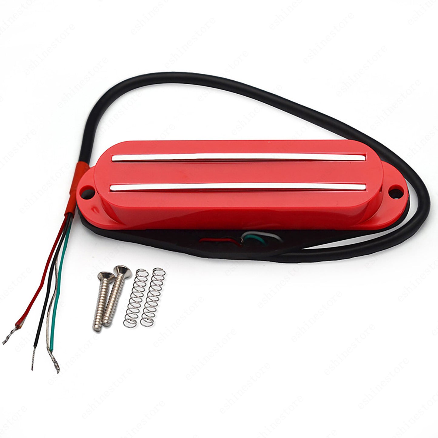 4 Wire Dual Rail Single Coil Mini Humbucker Pickup 9K For Strat Guitar 10 Colors