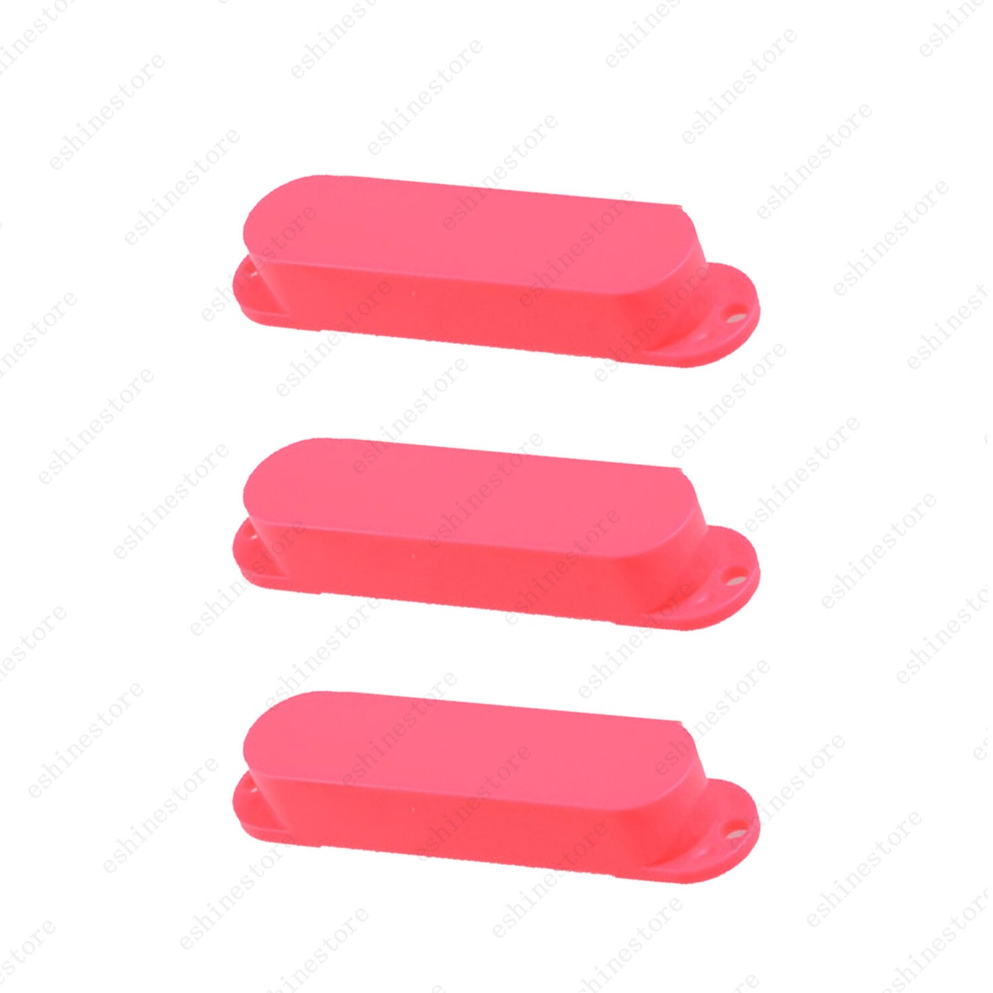 3 Pcs Plastic No Hole SSS Single Coil Pickup Covers For Fender SQ Strat 12 Color
