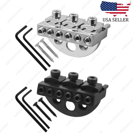 6 Strings 42mm Headless Electric Guitar String Locking Nut with Screw & Wrench