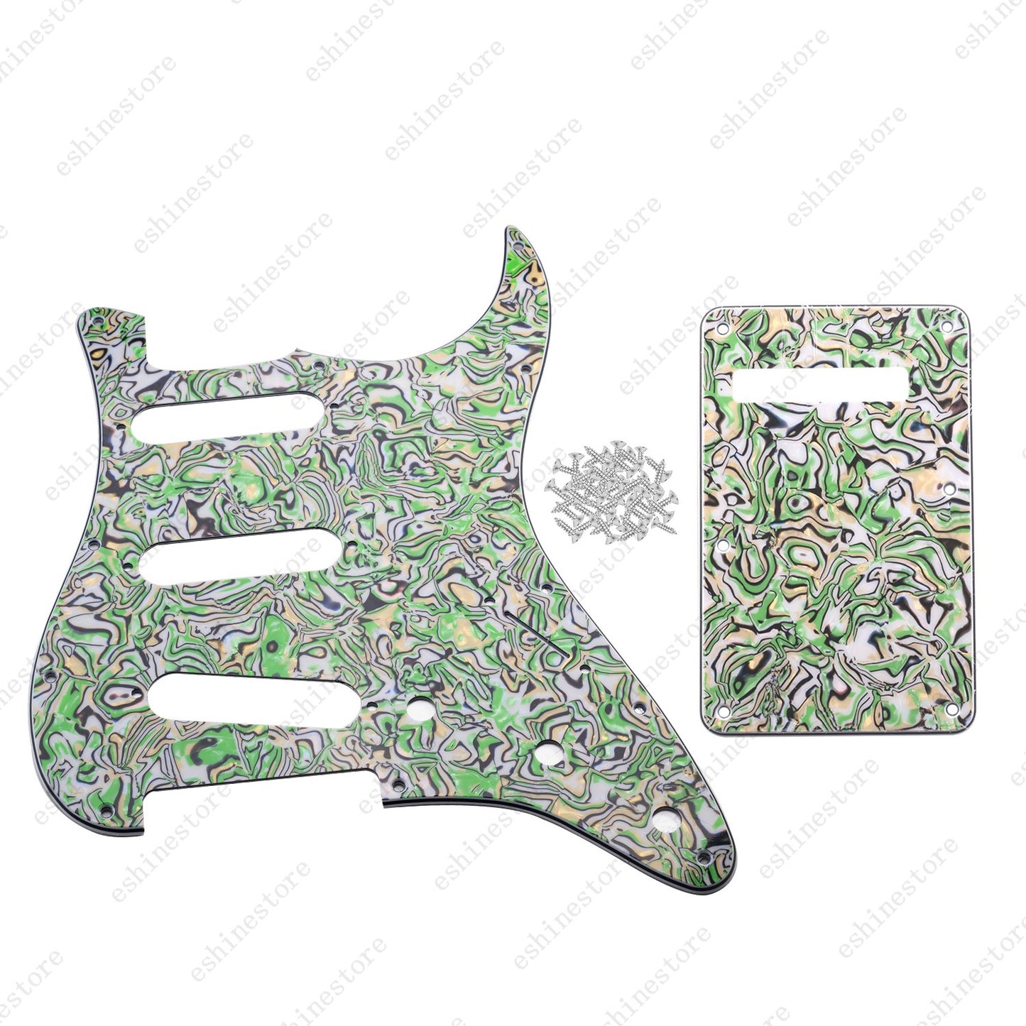 Guitar SSS 3Ply Pickguard&Back Plate for USA MIM Standard Fender ST Multicolors