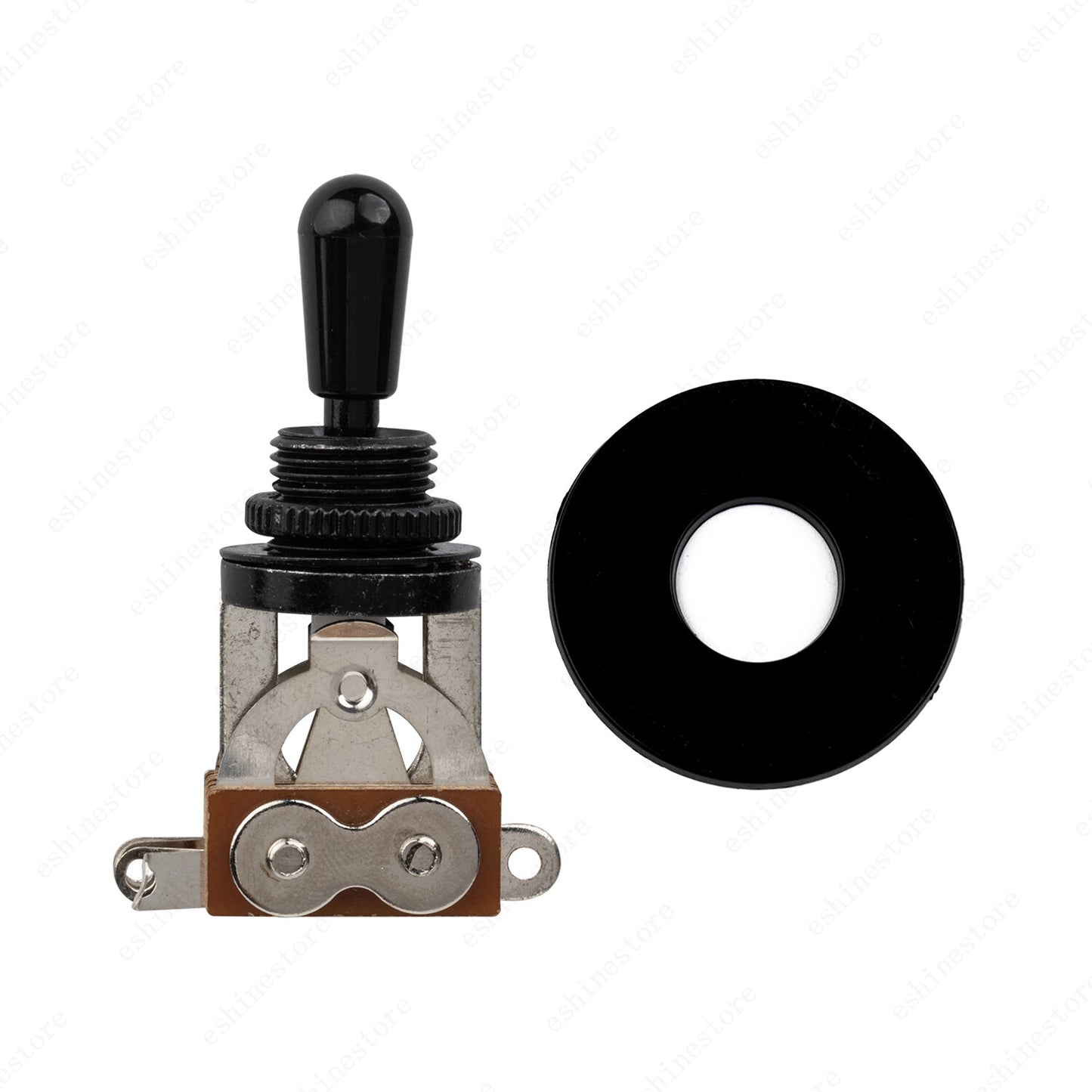NEW BLACK 3-Way Toggle Switch & Plate For Gibson/Epiphone Les Paul Guitar