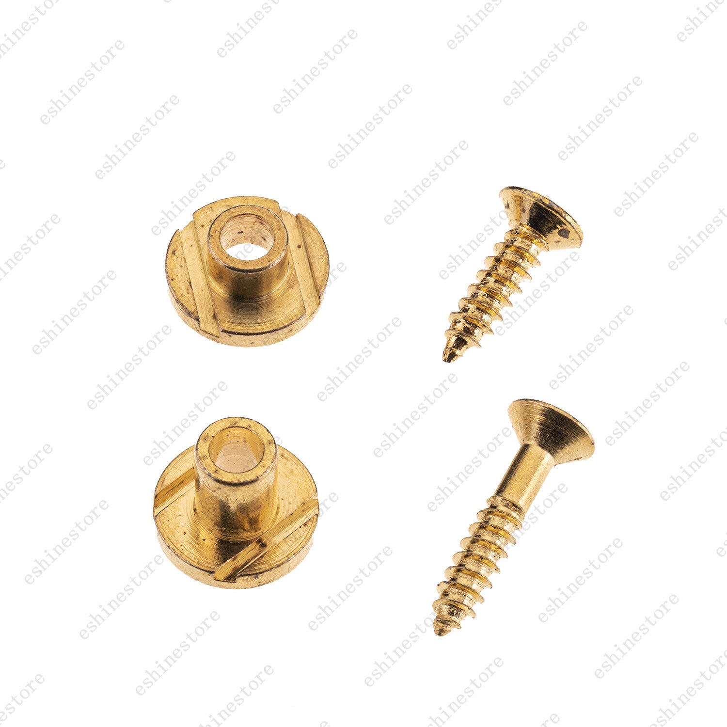 1 Pair Round String Trees String Retainer Guides with Screws For Strat Guitar
