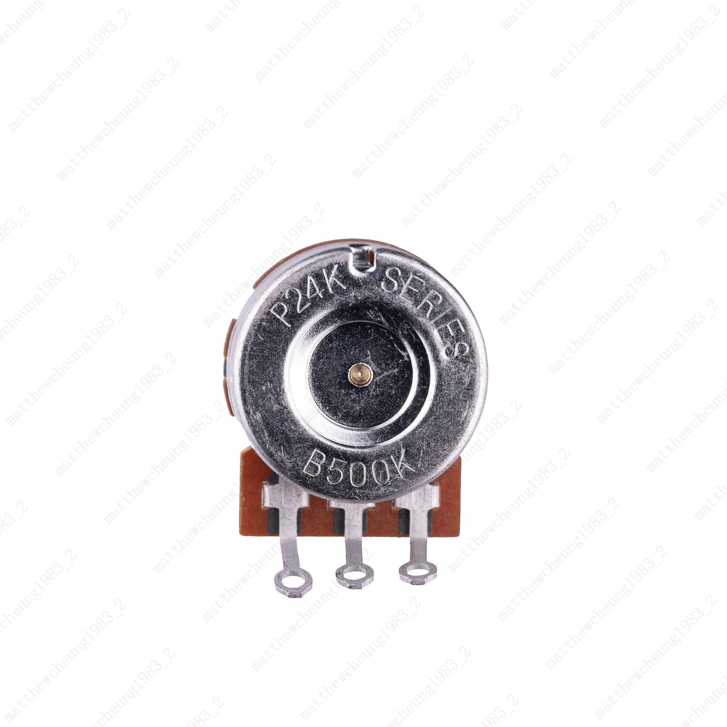A/B 250K/500K Guitar Potentiometers Brass 15mm Short Shaft Pot US 24 Spline Fine