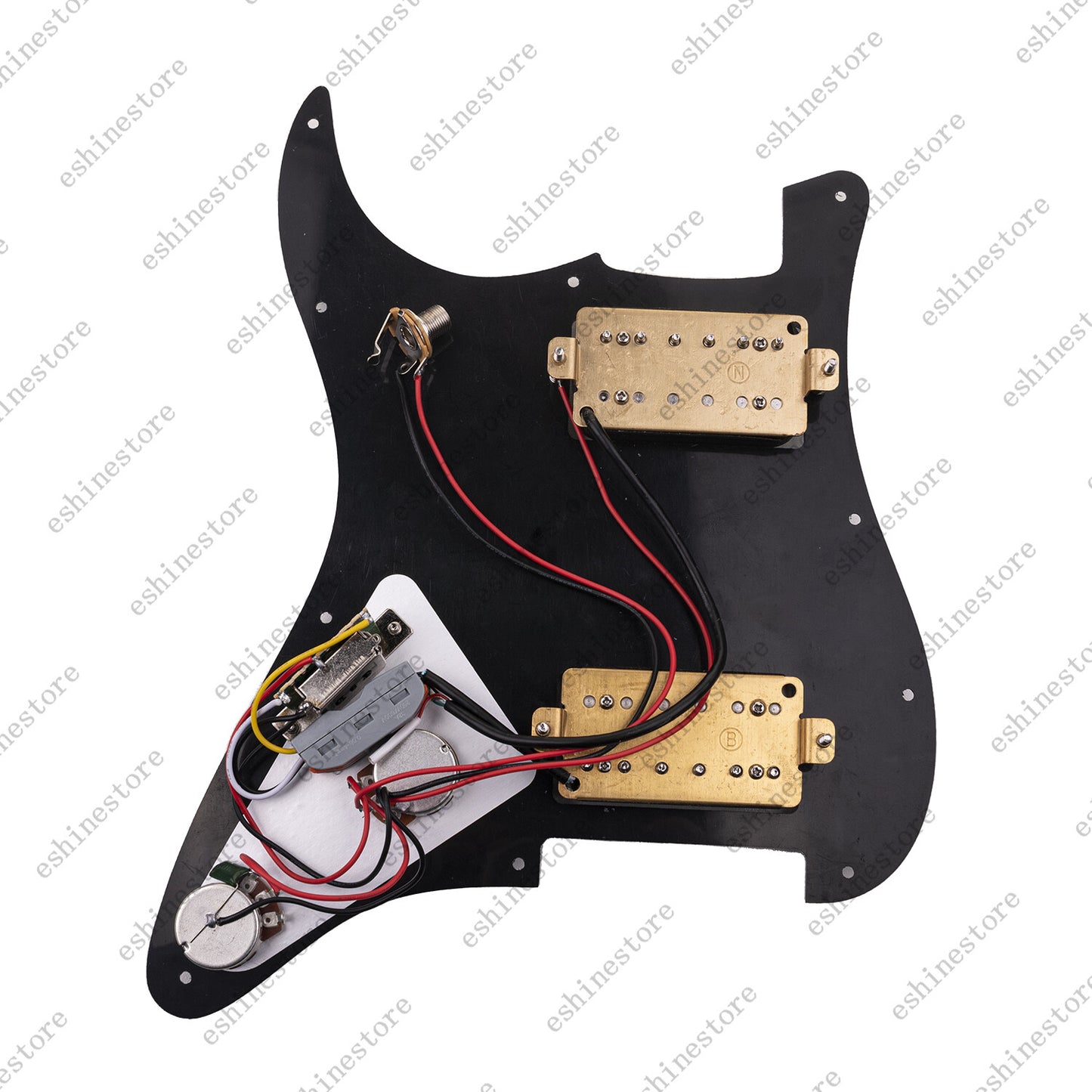 3Ply HH Loaded Prewired Guitar Pickguard Humbuckers Pickup Sets For ST Strat SQ