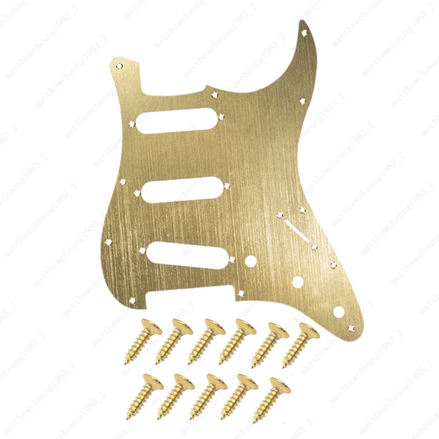 11 Hole SSS Metal Guitar Pickguard Aluminum For ST Strat Electric guitar 5 color