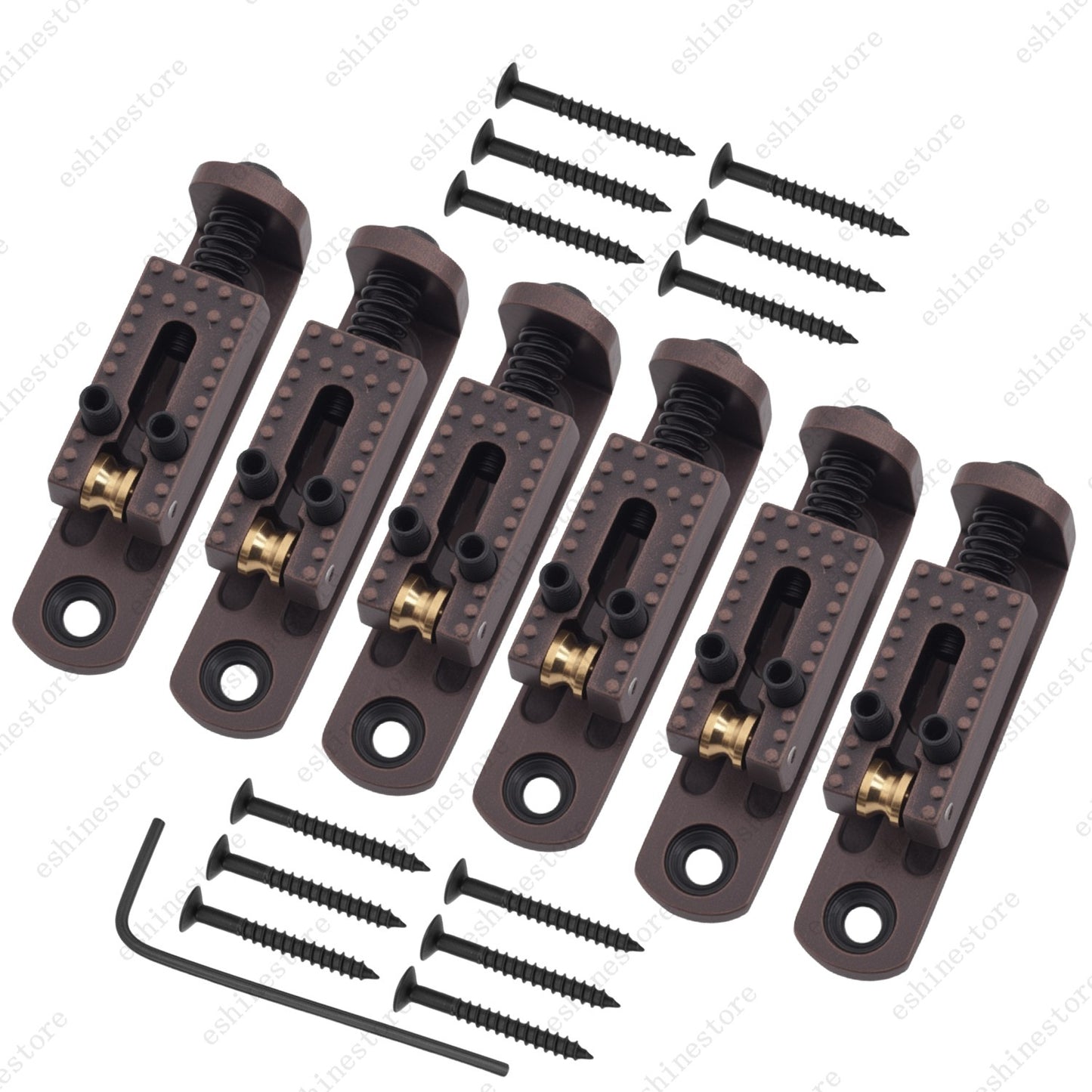 10.5mm Individual Single Roller Bridge Saddles for Guitar Cigar Box / Banjo