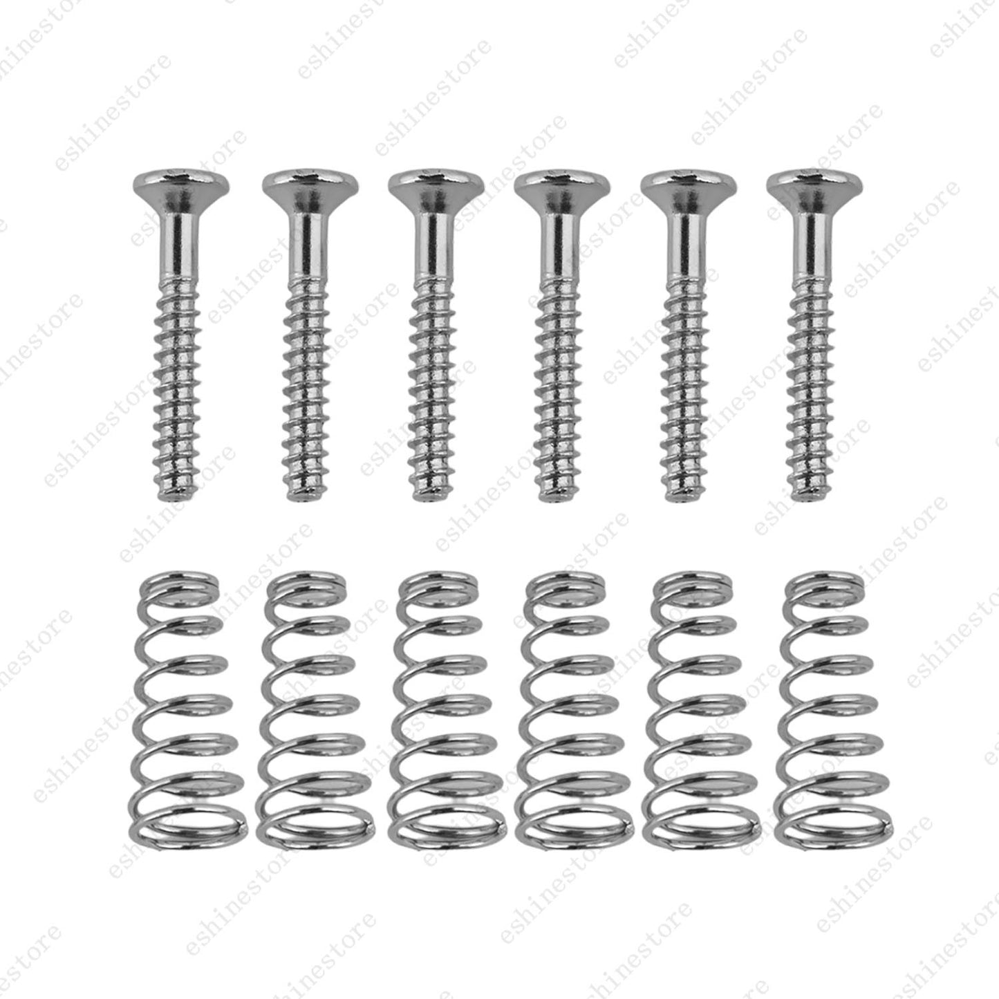 Single Coil Pickup Height Adjustment Screws & Conical-Style Springs for Strat TL
