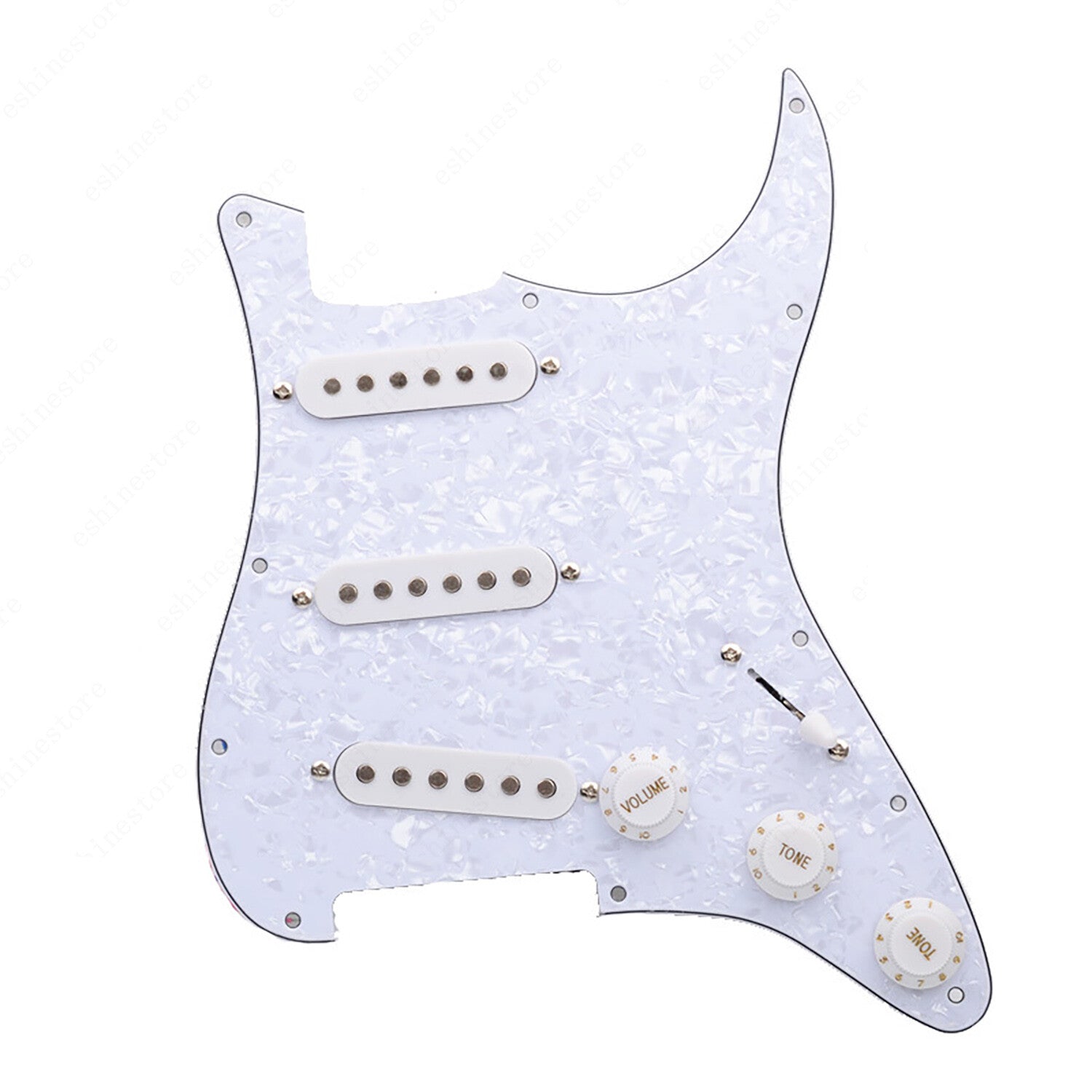 11 Hole SSS Strat Style Loaded Pickguard For Stratocaster Various Colors US SHIP