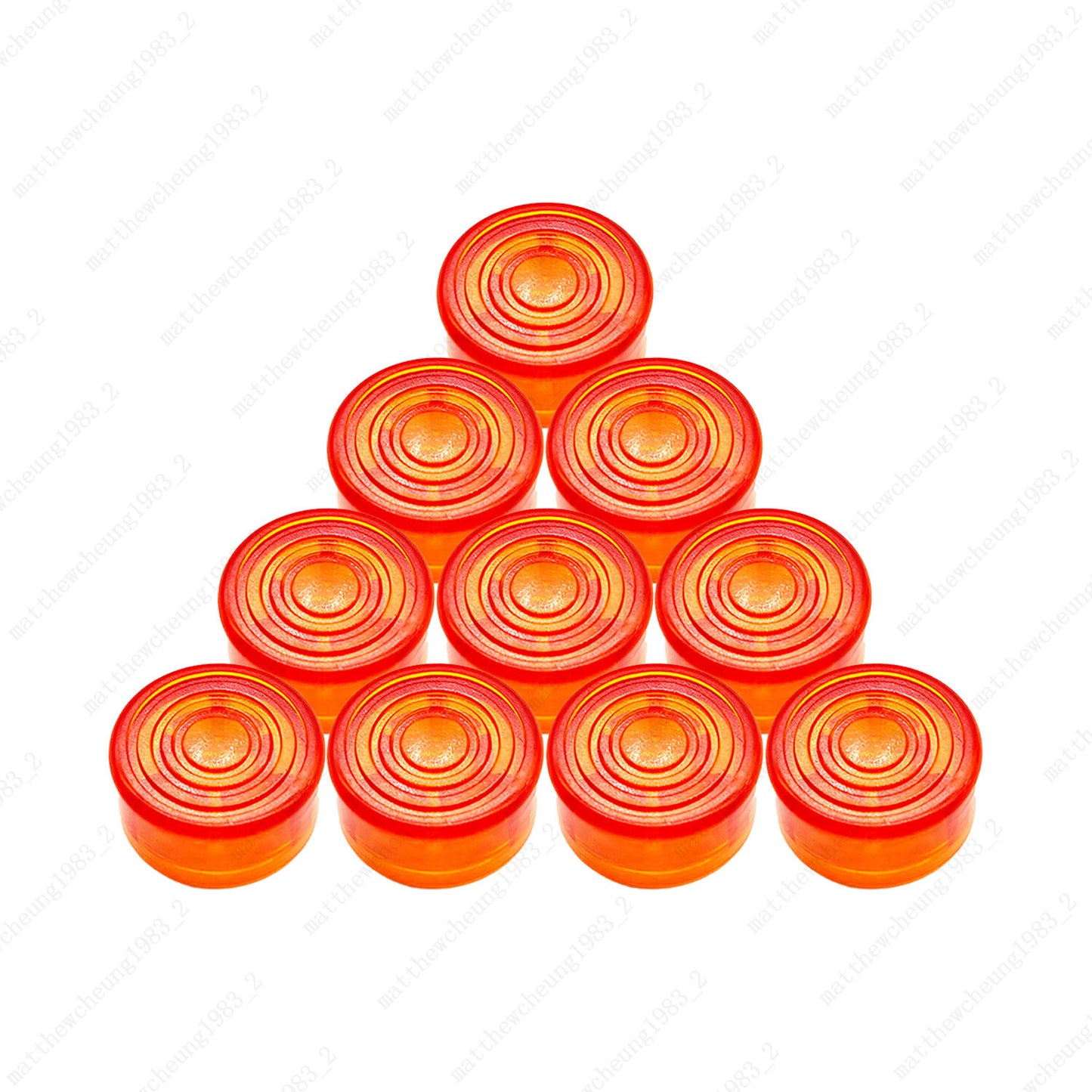 10 Pcs Guitar Effect Pedal Footswitch Toppers Foot Nail Cap Protection Cap