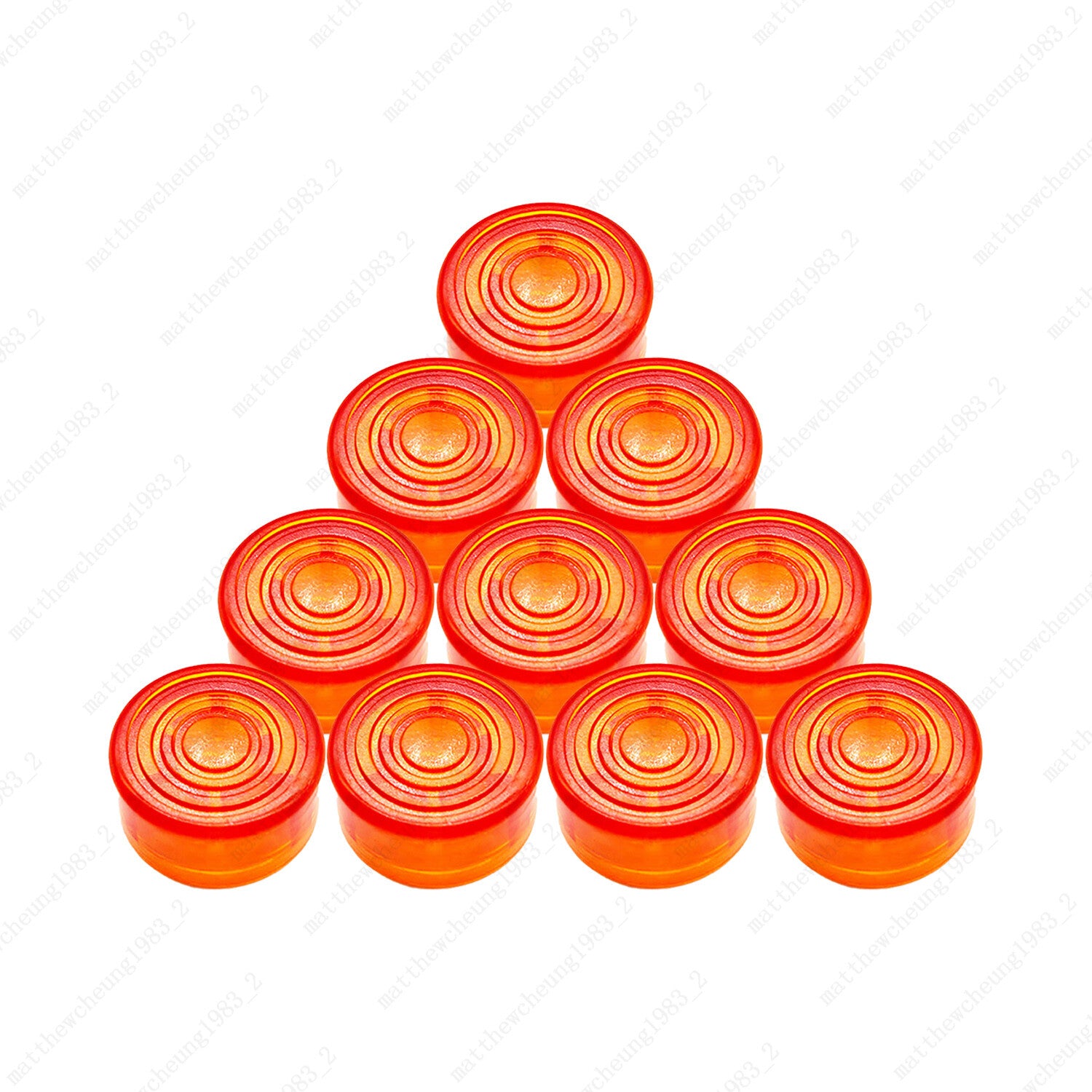 10 Pcs Guitar Effect Pedal Footswitch Toppers Foot Nail Cap Protection Cap