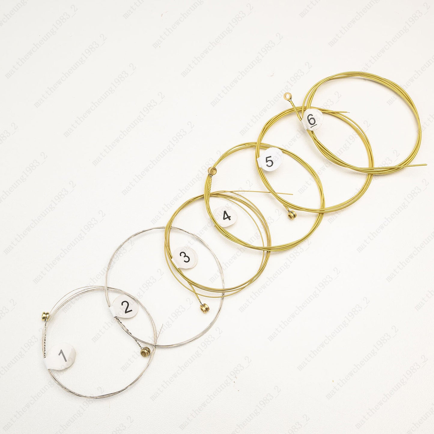 1-3 Set of 6 Guitar Strings Replacement Steel String For Acoustic Guitar 1st-6th