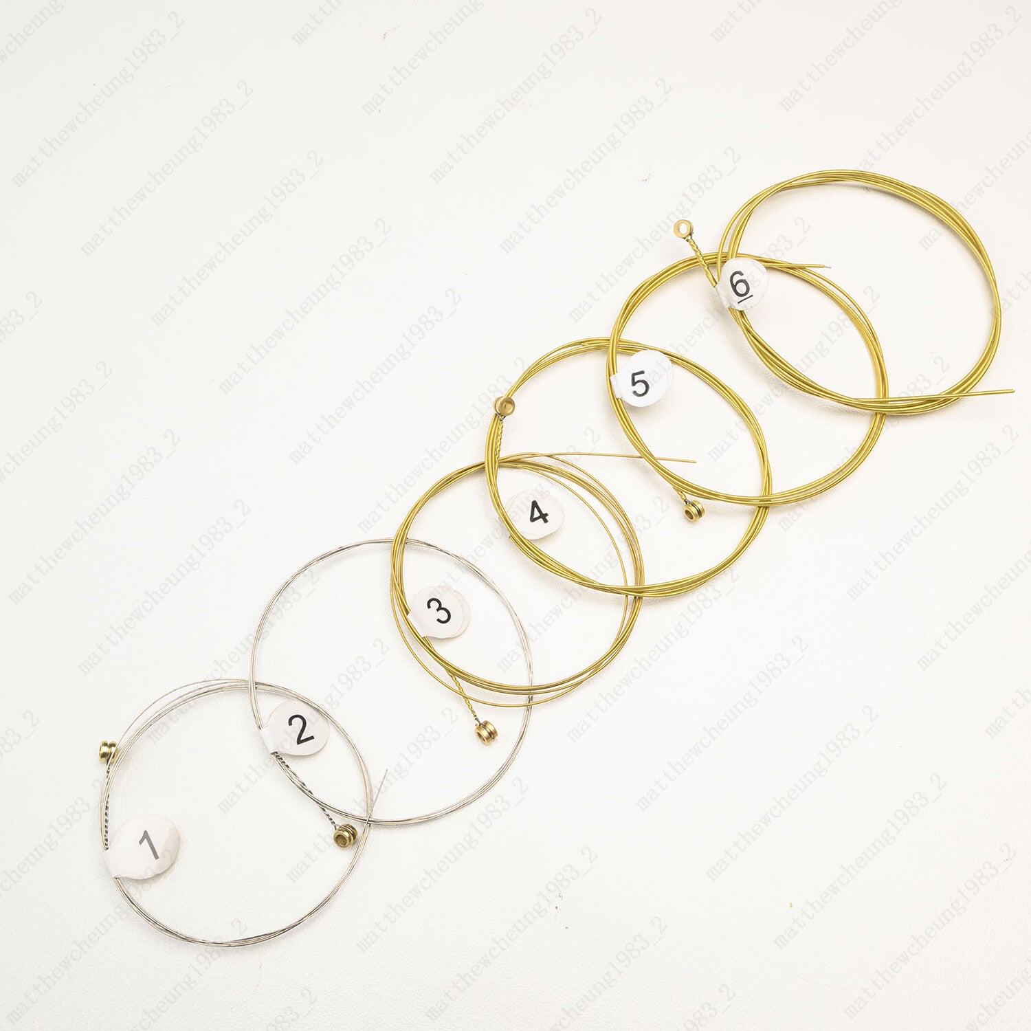 1-3 Set of 6 Guitar Strings Replacement Steel String For Acoustic Guitar 1st-6th