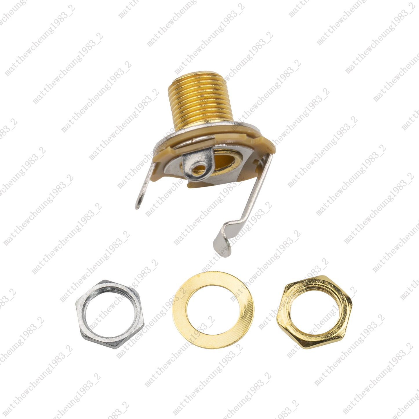 1 Pcs 1/4" 6.35mm Mono Input Output Jack Socket Electric Guitar Bass Audio