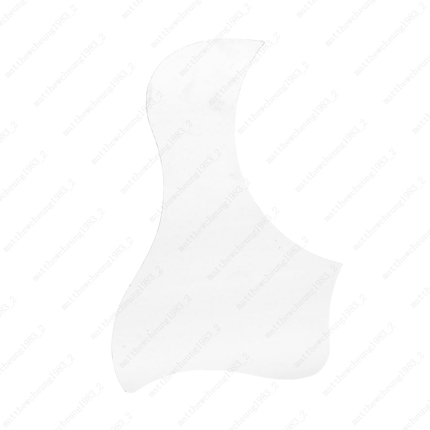 Left Handed Acoustic Guitar Self Adhesive Scratch PickGuard 40/41" - Transparent