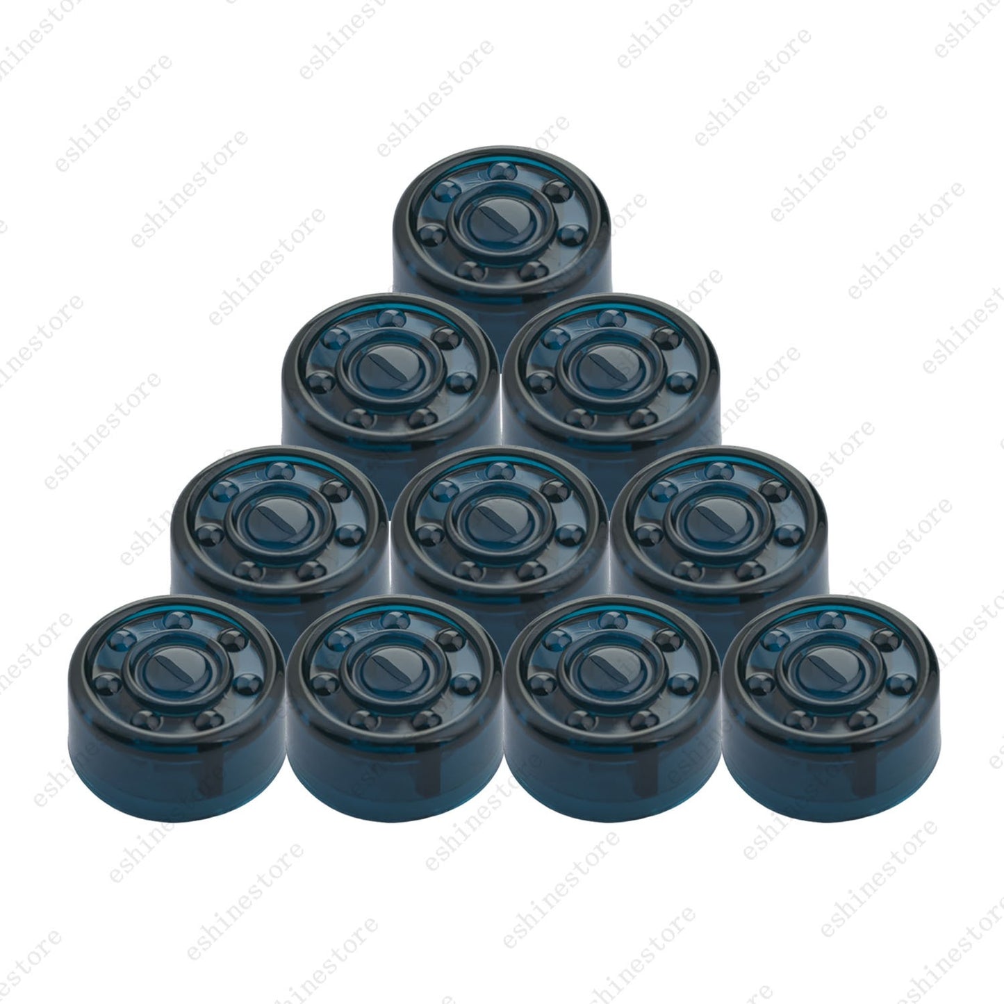 10pcs Guitar Effect Pedal Footswitch Toppers Foot Nail Cap Protection - 6Colors