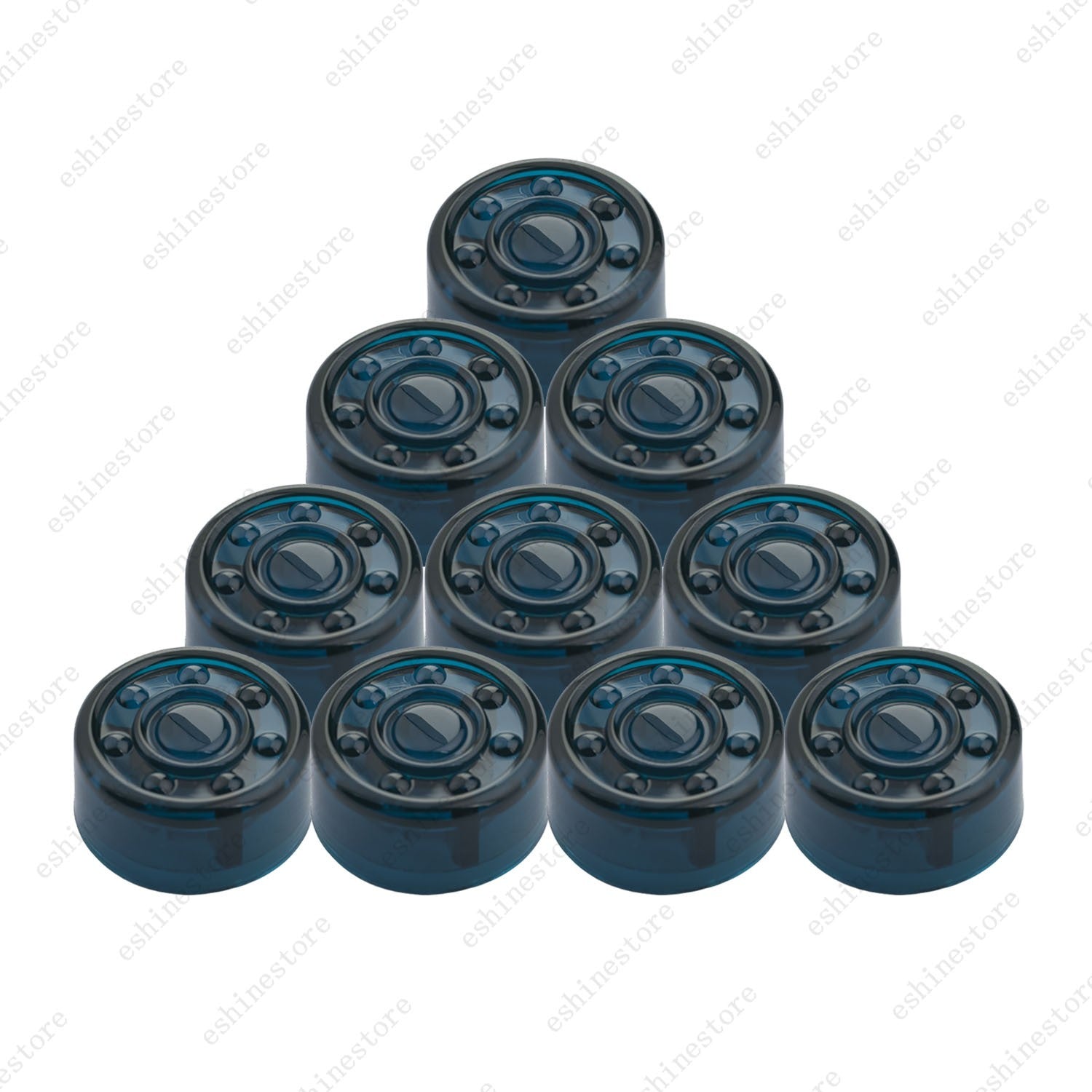 10pcs Guitar Effect Pedal Footswitch Toppers Foot Nail Cap Protection - 6Colors