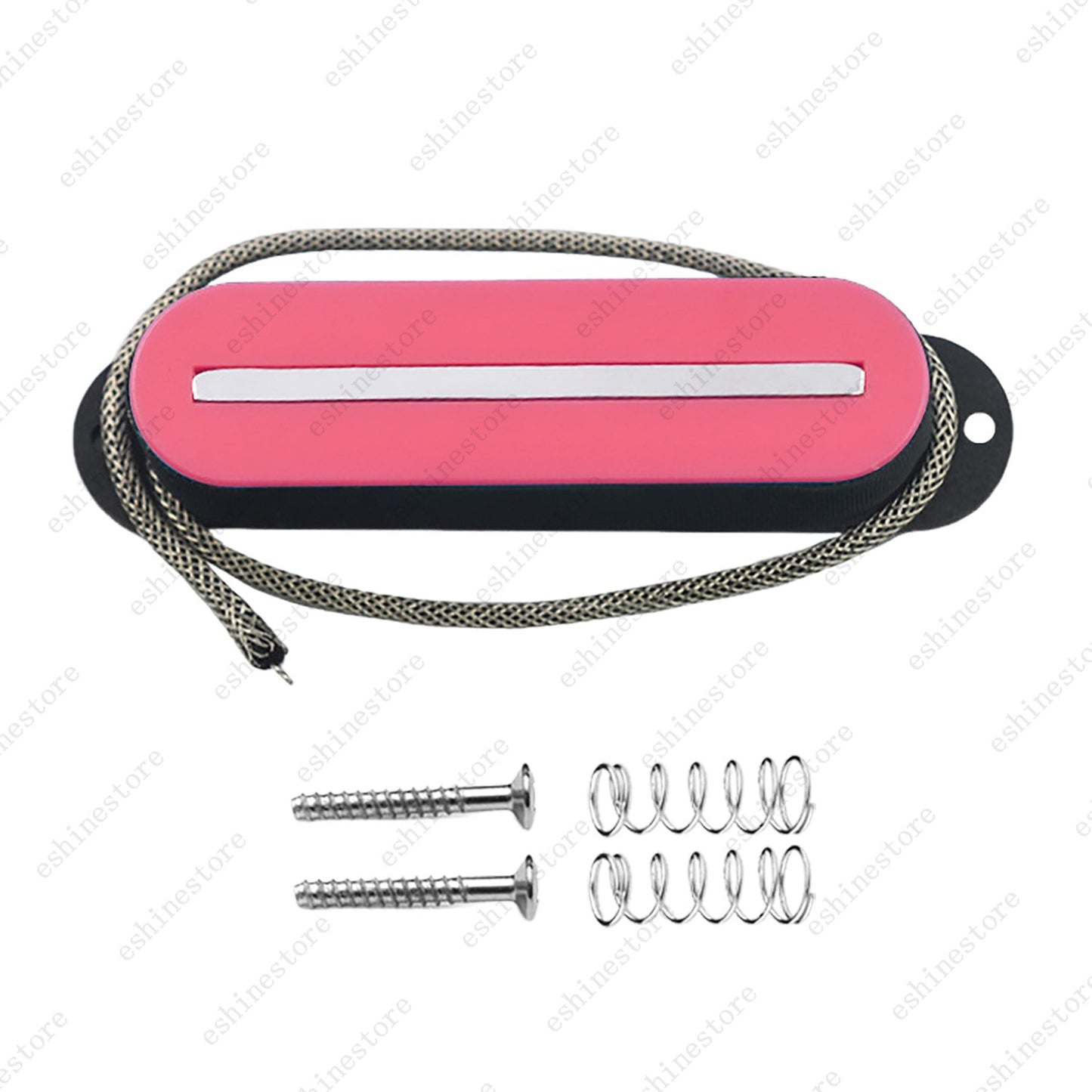Single Coil Ceramic Metal Braided wire Single Blade Guitar Pickup For Strat