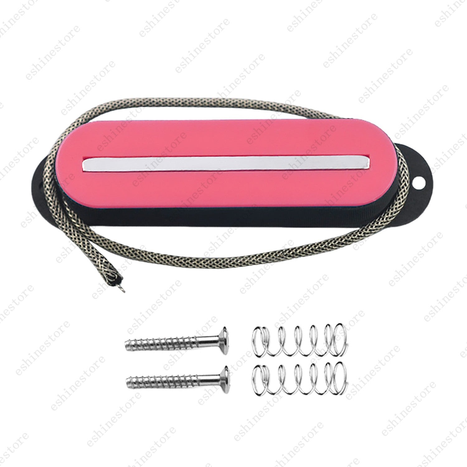 Single Coil Ceramic Metal Braided wire Single Blade Guitar Pickup For Strat