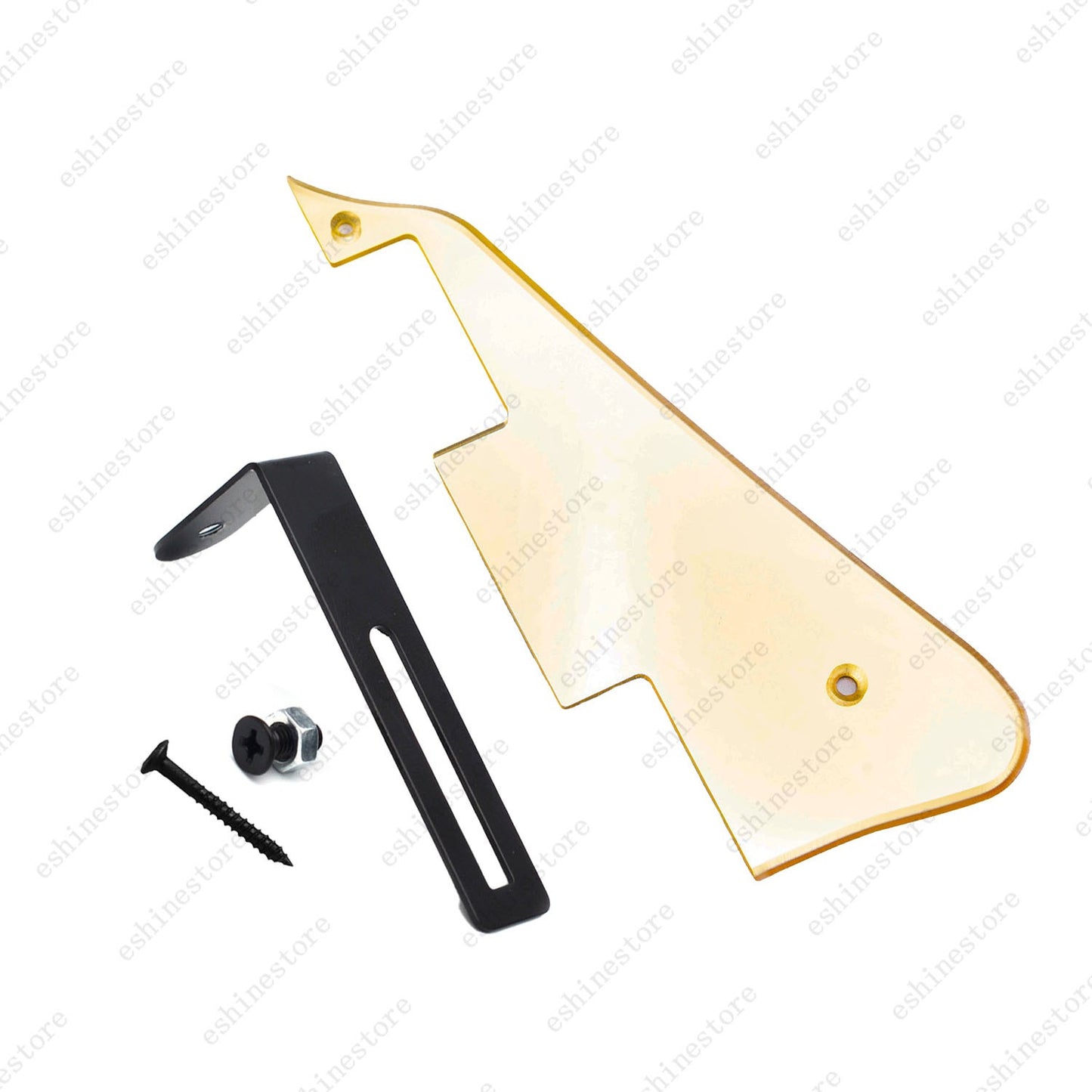 Multicolor Guitar Pickguard with Black Bracket Mounting Screws Set for Les Paul
