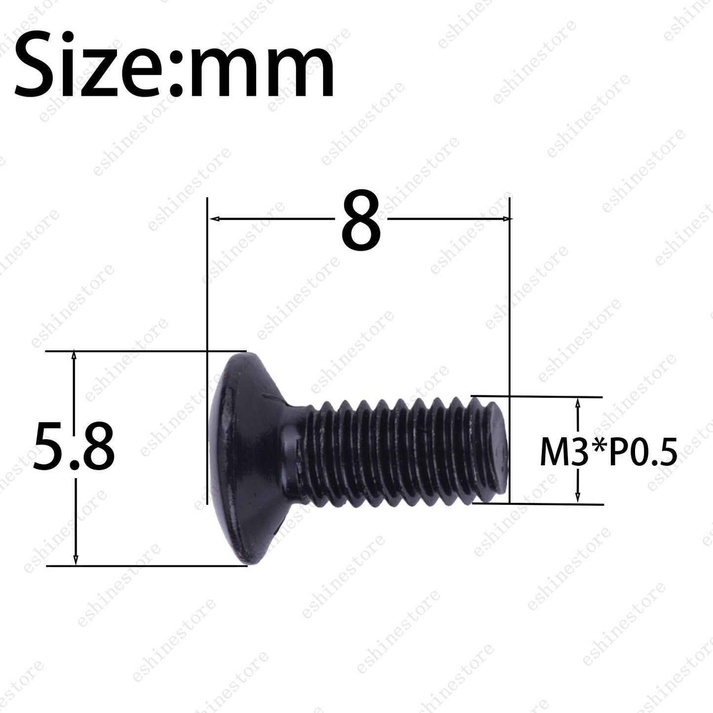 2 Pcs Metric M3x8 Guitar Pickup Selector Switch Screws For SQ ST Guitar 3 Colors