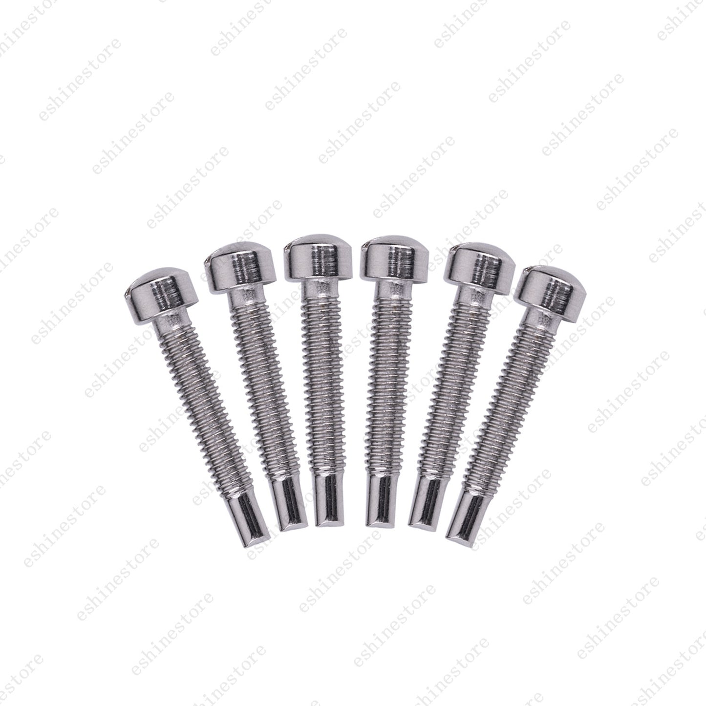 Set of 6 Electric Guitar Pole Piece Screws M3 x 21mm For Humbucker P90 PAF