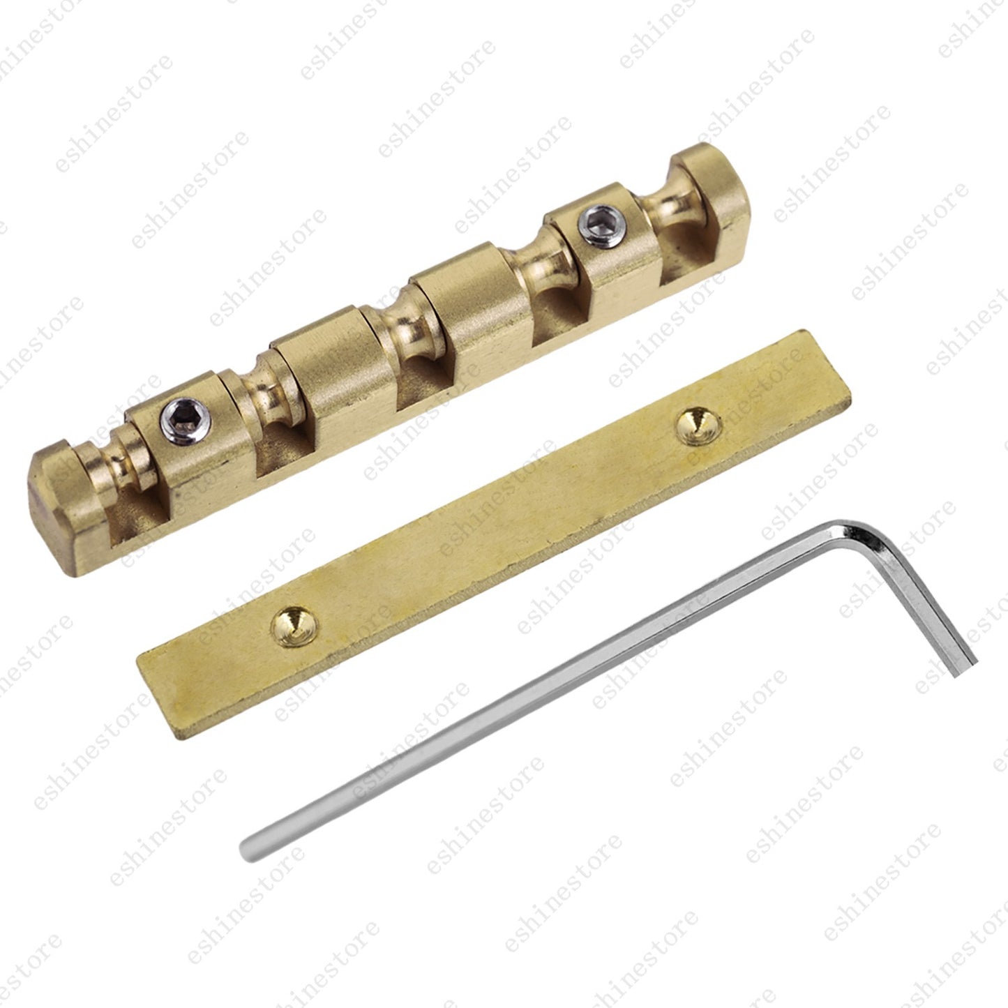 45mm Height Adjustable 5 String Brass Roller Guitar Nut for Electric Bass Guitar