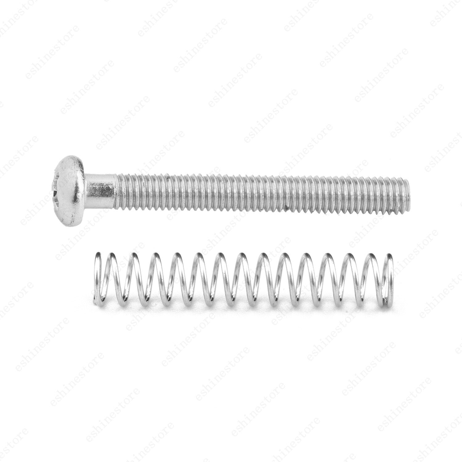 10-Pcs 27mm Metric Humbucker Pickup Height Screws with Spring For Les Paul SG