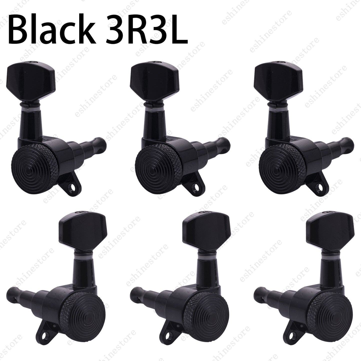 Inline Guitar Tuning Peg Locking Tuners Machine Heads Key 1:18 for Strat ST