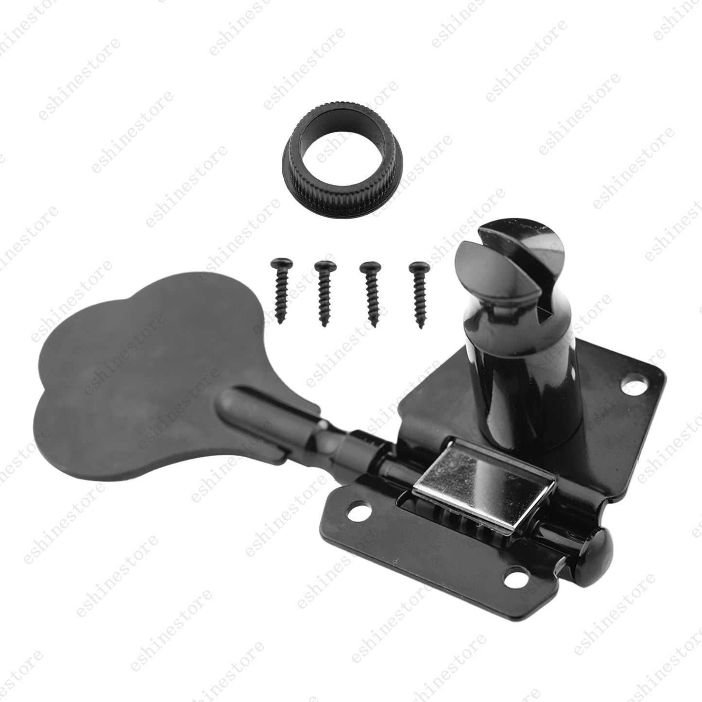 Heavy Duty Bass Vintage Open Machine Heads - 1:25 Ratio Gear Tuning Keys-Black