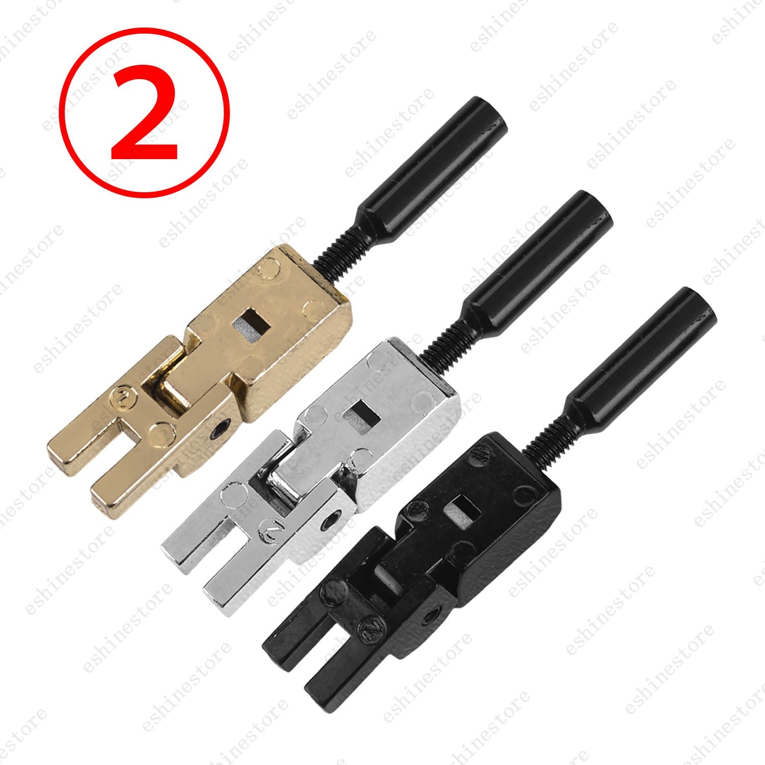Double Locking Tremolo Bridge Saddles with Block for Floyd Rose Replacement