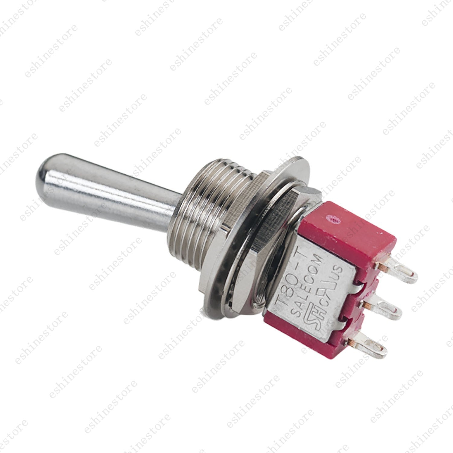 1/3/5 PCS Guitar/AMP Fat Bat Toggle Switch SPDT 3 Pin 2-Way ON ON Sealed - RED