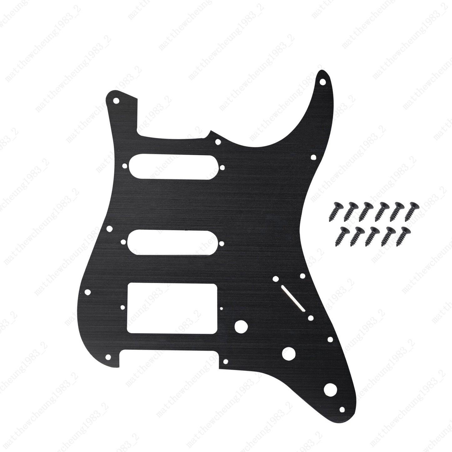 11 Hole HSS Metal Guitar Pickguard Aluminum For ST Strat Electric guitar 5 color