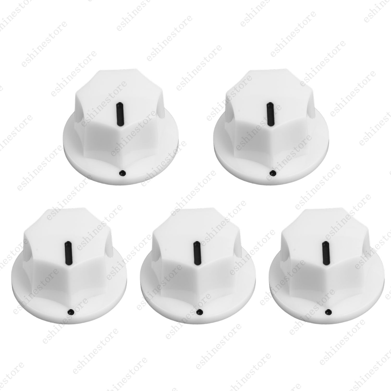1/5/10Pcs Guitar Knobs Volume Tone Control Knobs for Jazz Bass , 2 Sizes 4 Style
