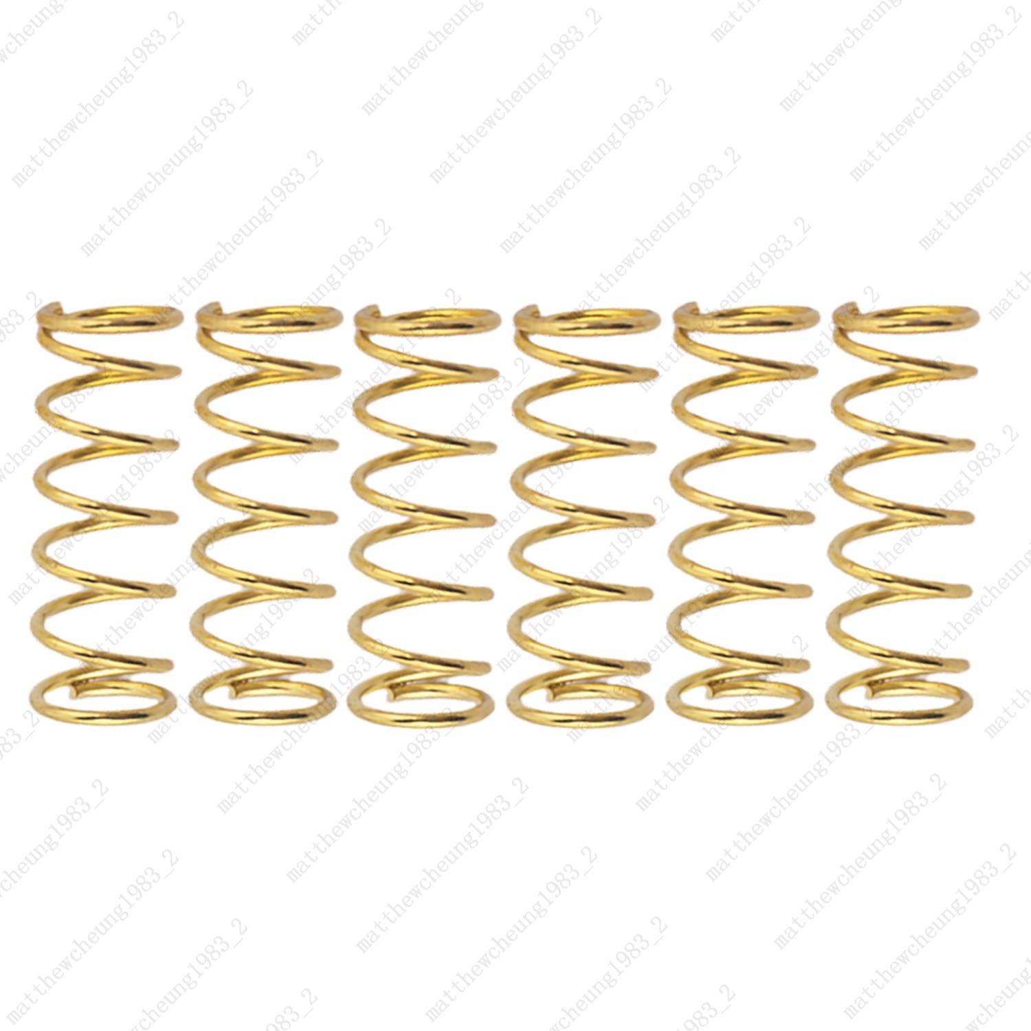 6pcs 4.5x15mm Metal Straight Spring for Humbucker Pickup & Guitar Bridge Saddle