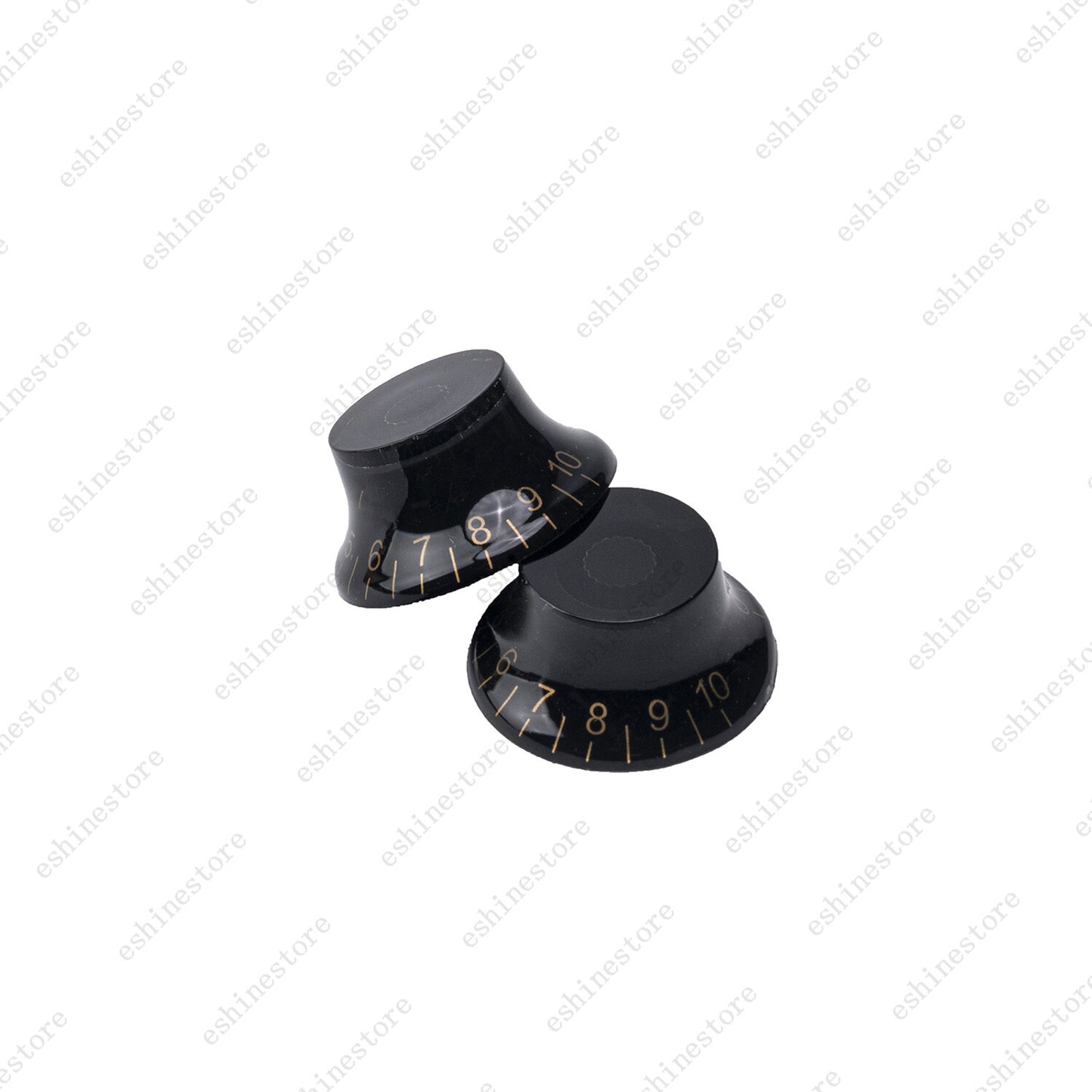 4 Pcs Black LP Guitar Speed Knobs Top Hat Bell Knobs For SG Les Paul Guitar