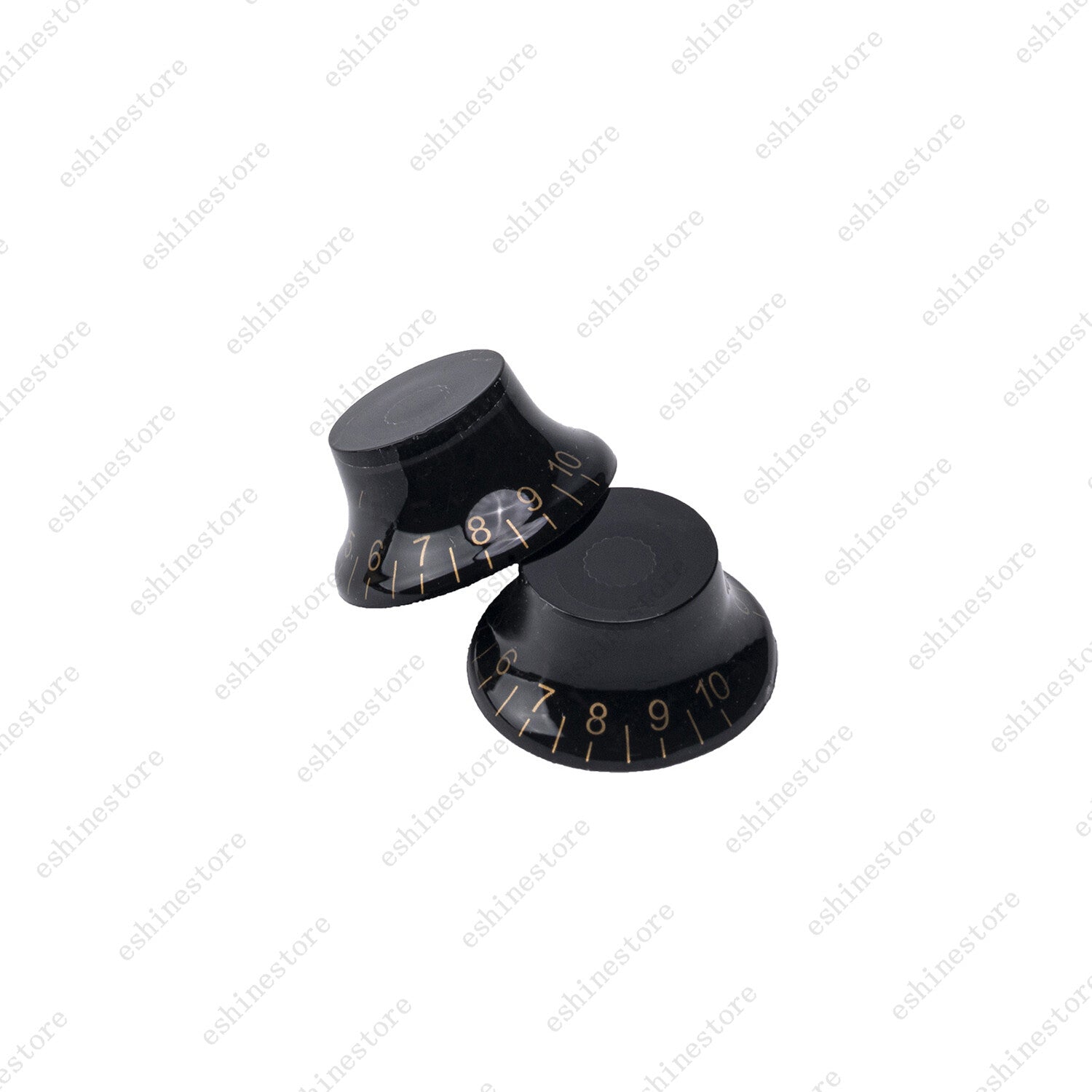 4 Pcs Black LP Guitar Speed Knobs Top Hat Bell Knobs For SG Les Paul Guitar