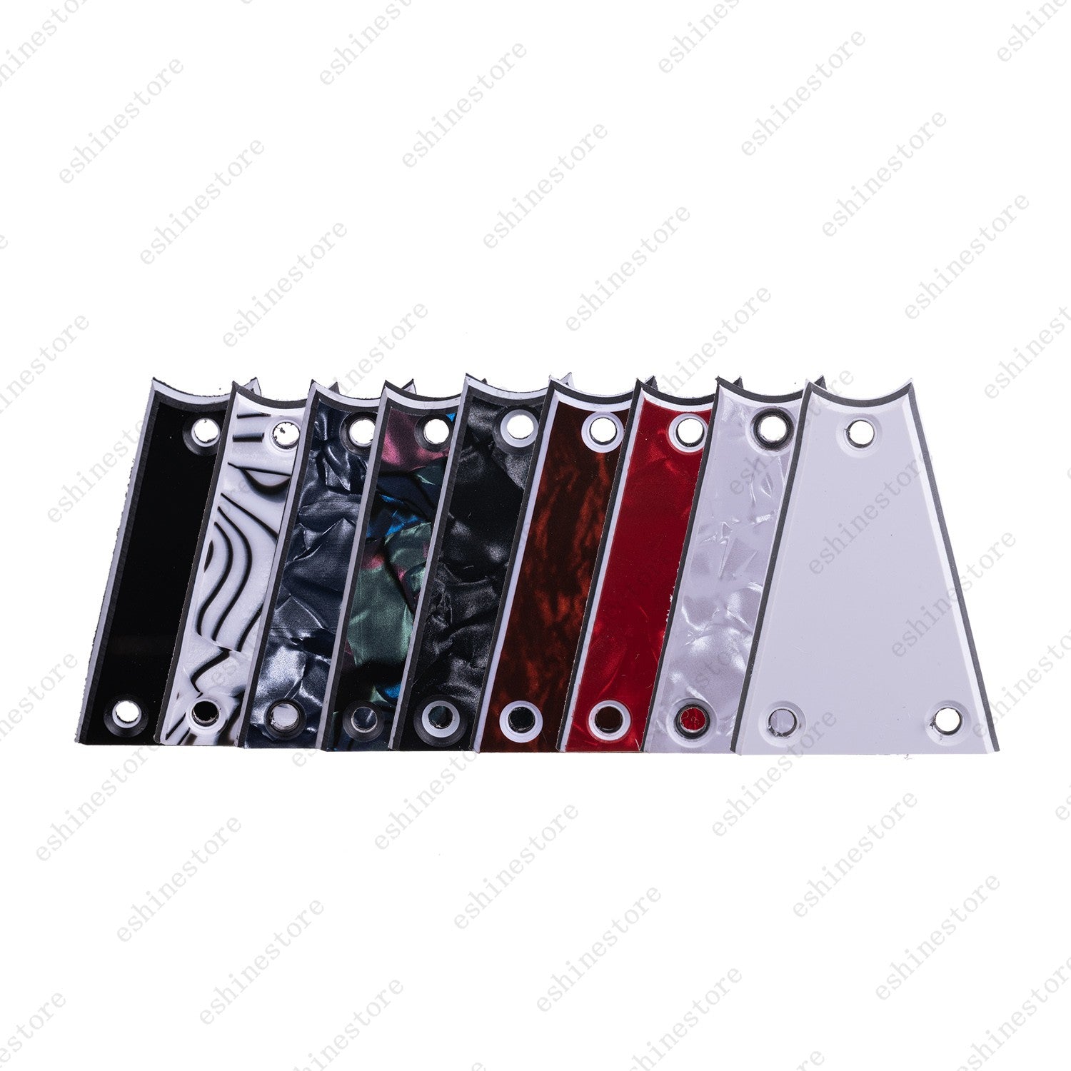 Plastic Guitar Rod Cover Plate 3 Ply 3 Holes Multicolor For Electric Guitar Bass