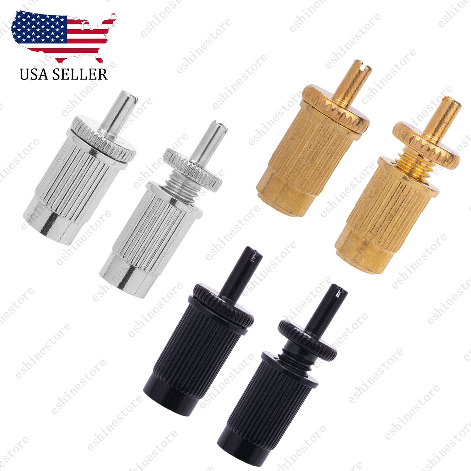 2 Pcs M8 Tune-o-matic Bridge Mounting Studs and Inserts Bushings For Epiphone LP