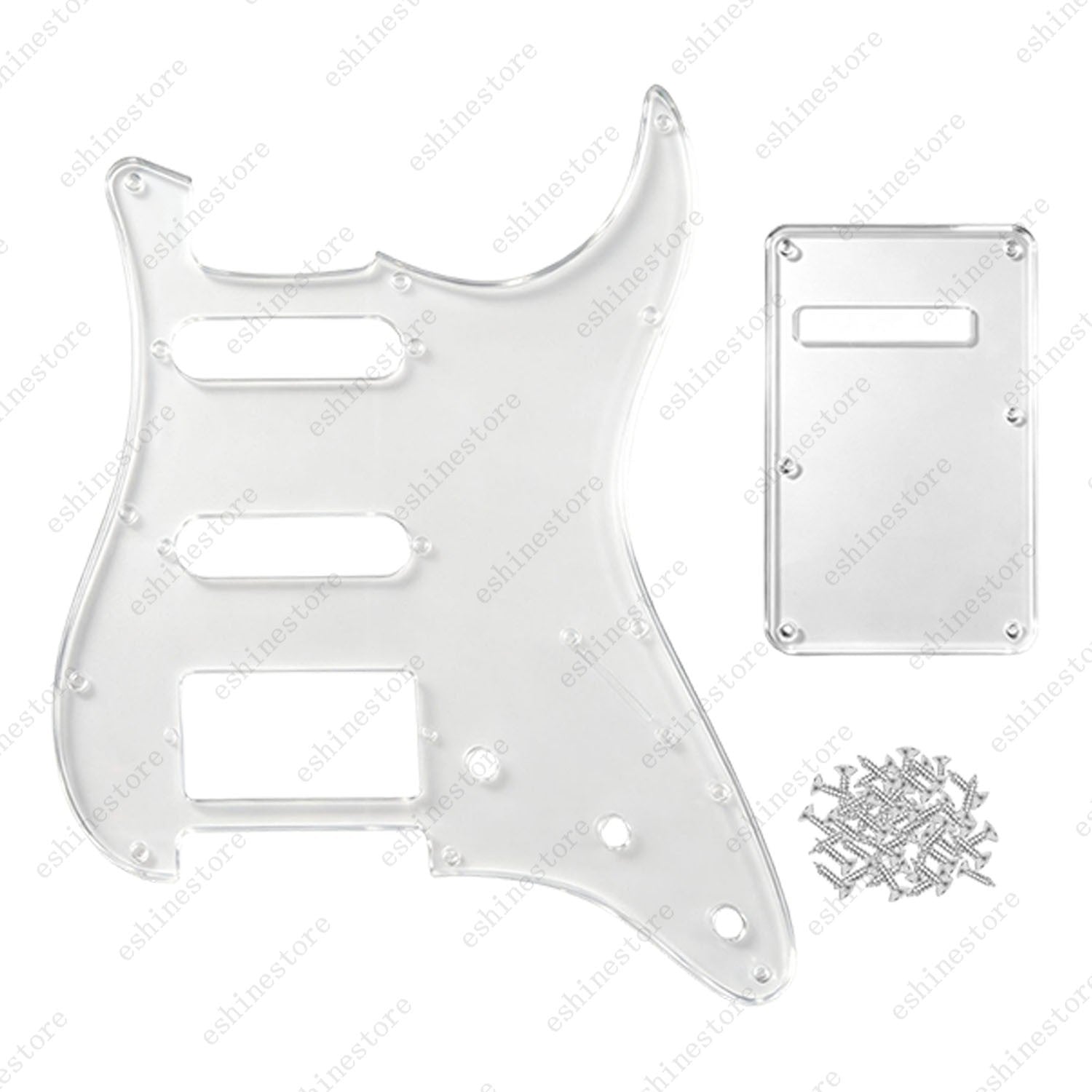 11 Hole SSH 3 Ply Guitar Pickguard & Back Plate Multi Colors For Stratocaster