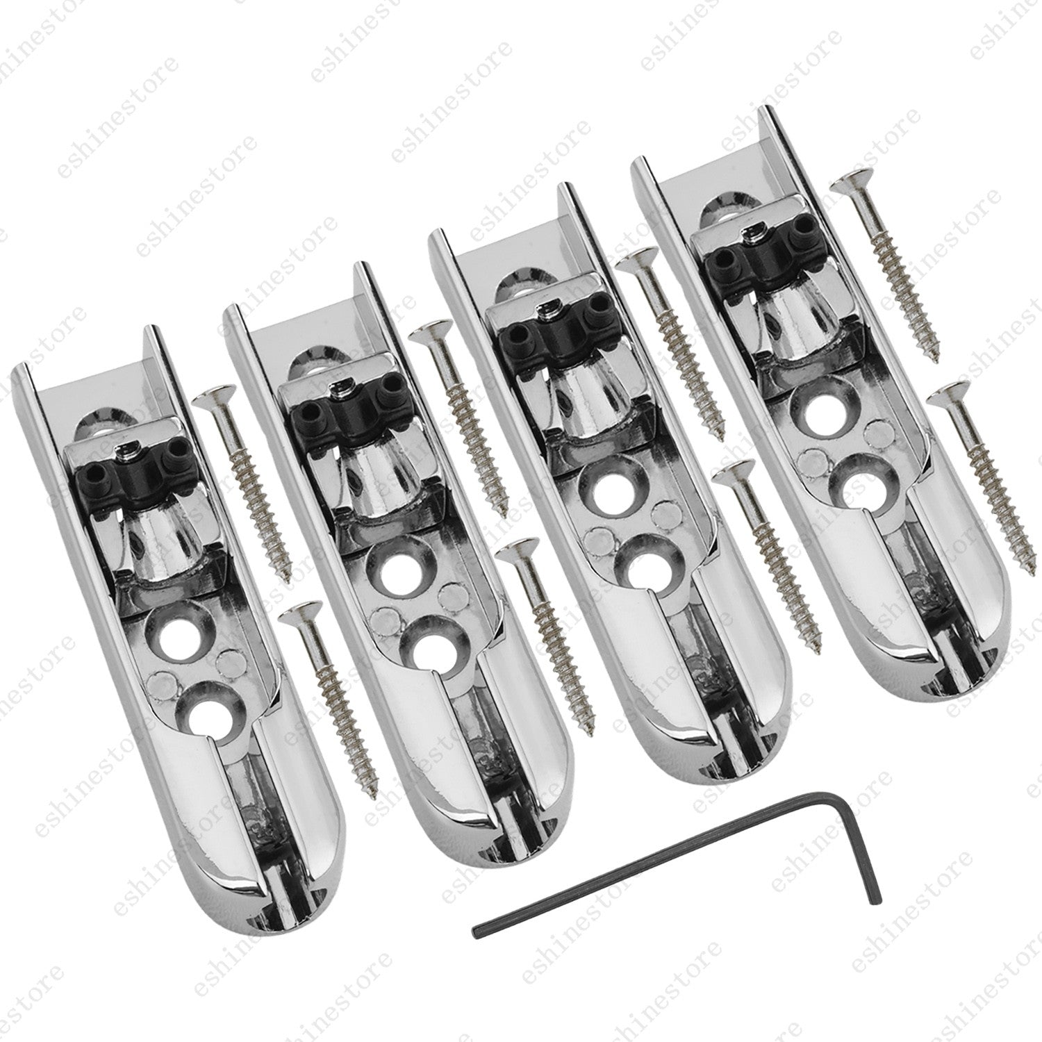 Electric Bass Individual Tailpiece Single String Bass Bridge w/ Wrench- 4 Colors