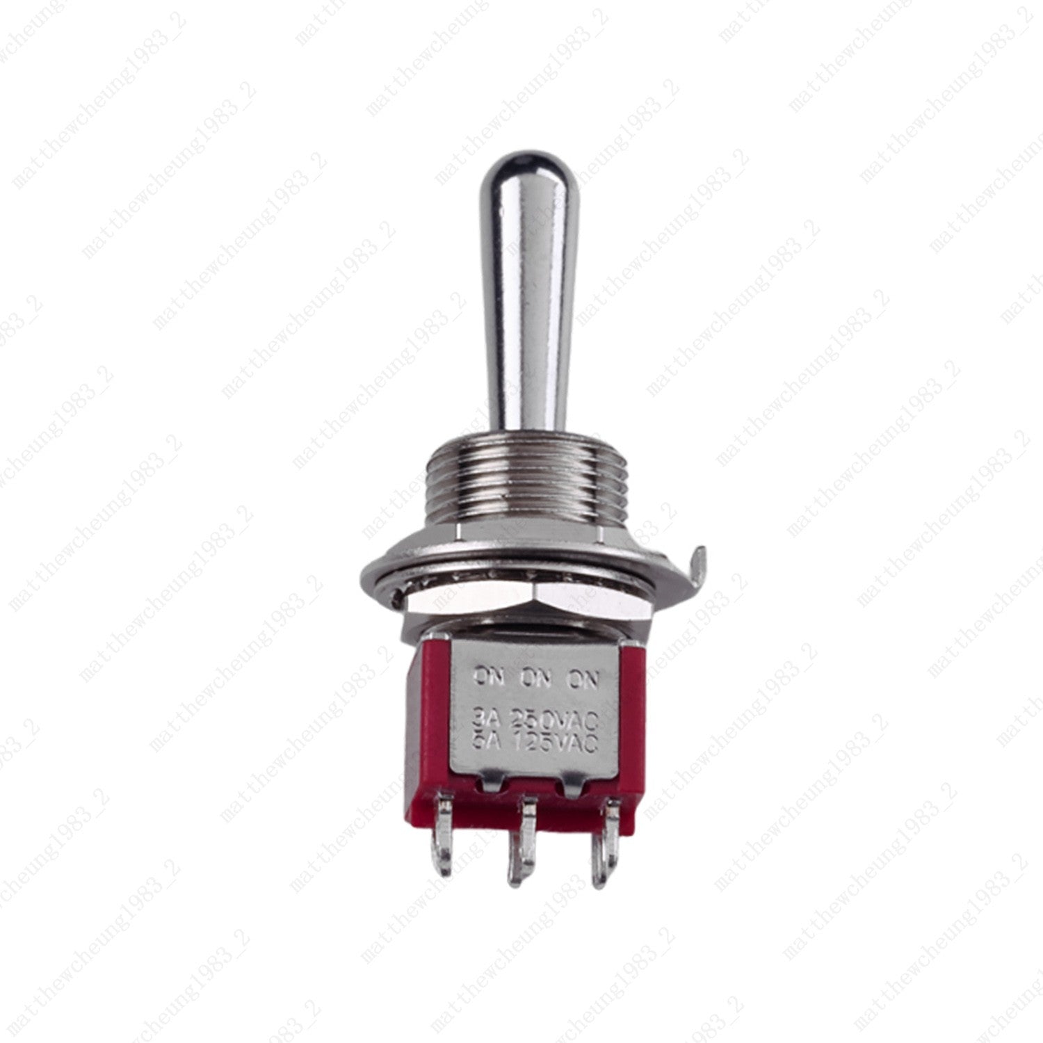 1/3/5 x Guitar/AMP Fat Bat Toggle Switch DPDT 6 Pin 3-Position ON ON ON Sealed