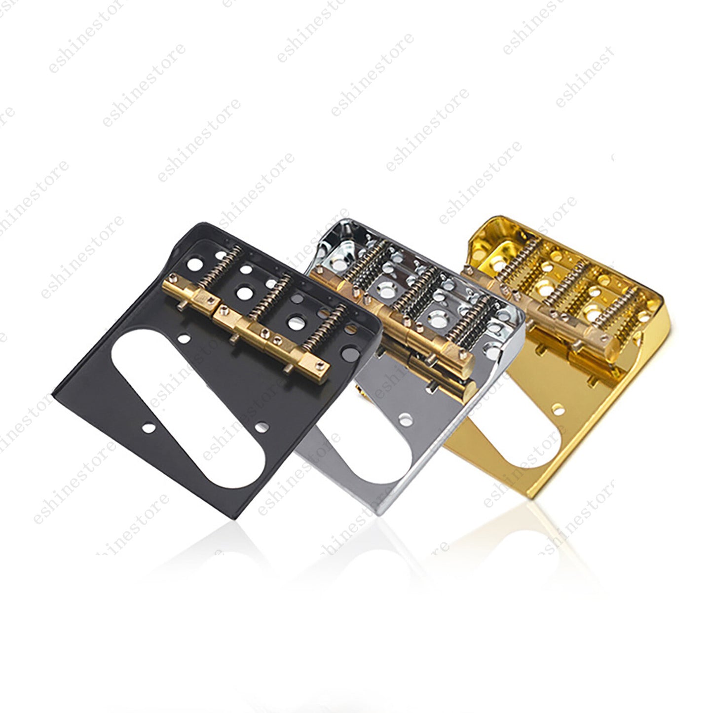 Tele Guitar single Bridge Compensated Brass Saddle Cut-Down Sides For Telecaster