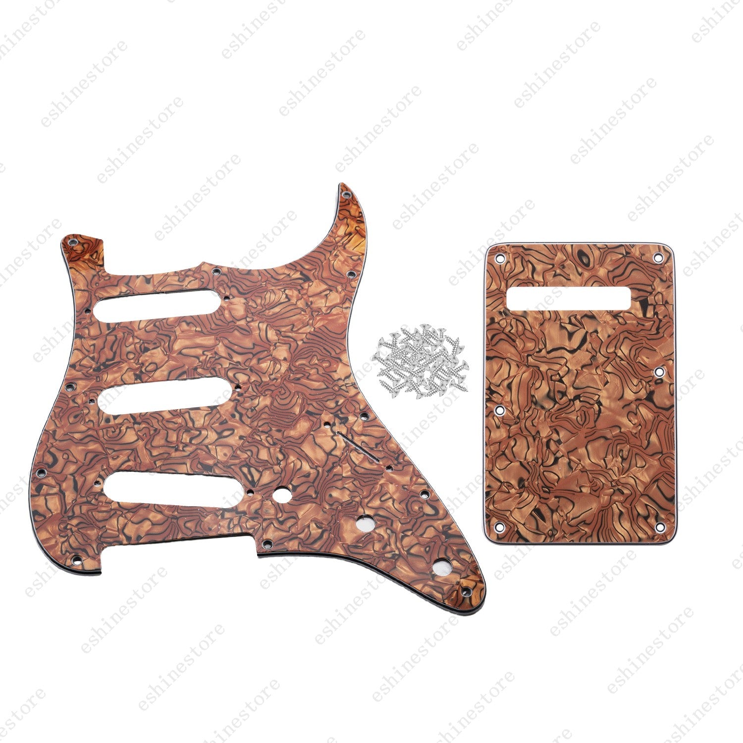Guitar SSS 3Ply Pickguard&Back Plate for USA MIM Standard Fender ST Multicolors