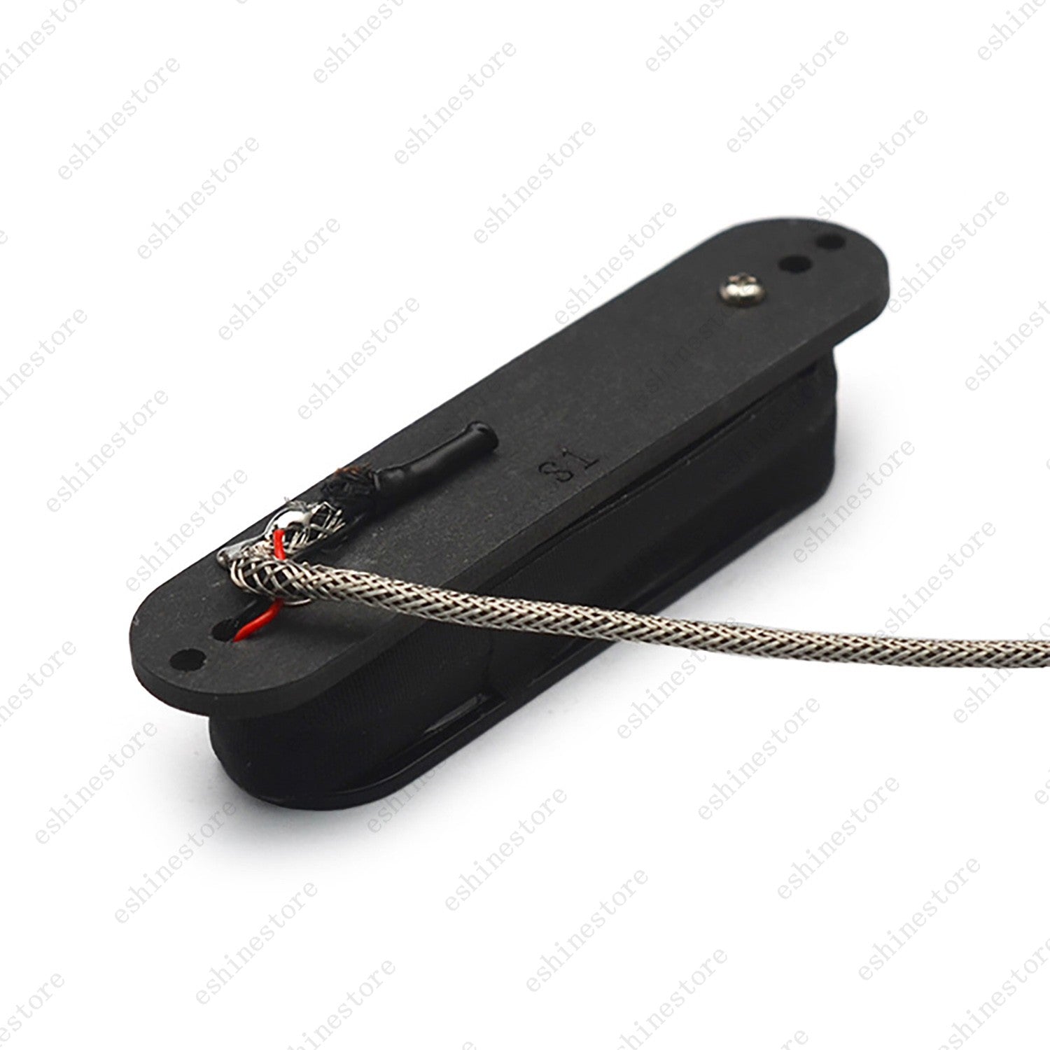 Single Coil Ceramic Metal Braided wire Single Blade Guitar Pickup For Strat